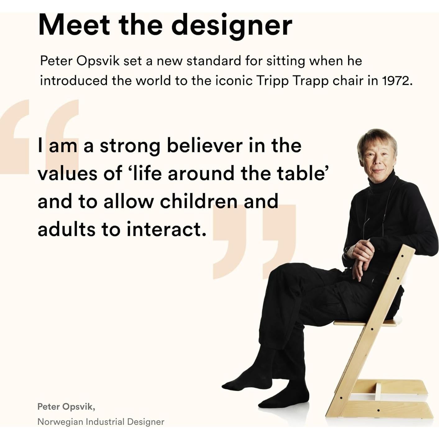 Silla Tripp Trapp Stokke Natural Ajustable Ergonómica