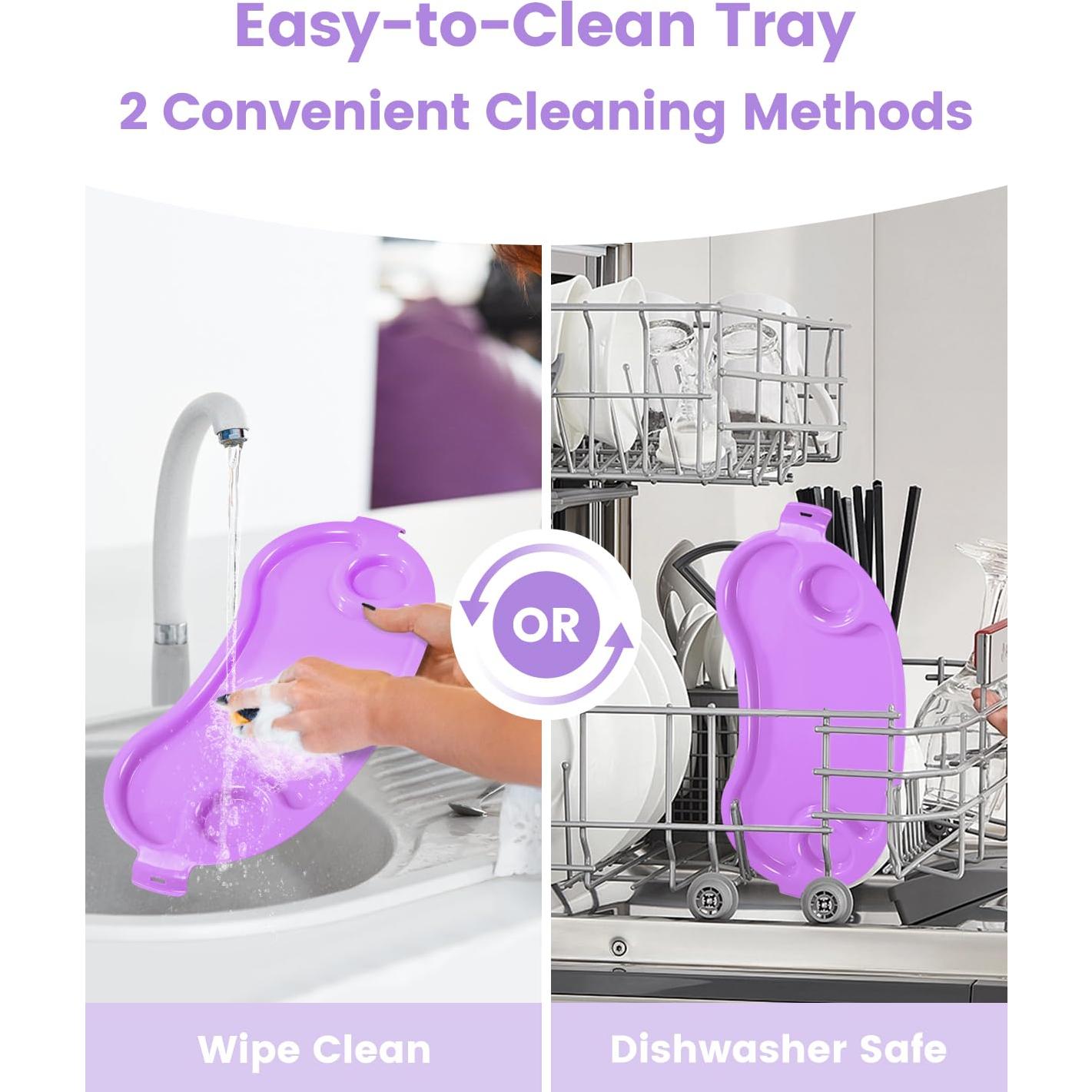 Silla Alta para Bebés SANDINRAYLI Ajustable Púrpura 3 en 1