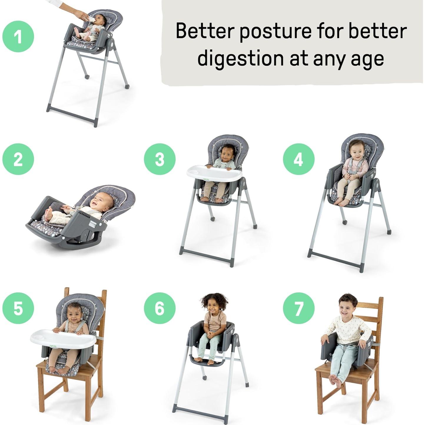 Silla Alta 7 en 1 Ingenuity Proper Positioner Unisex 0-36 Meses