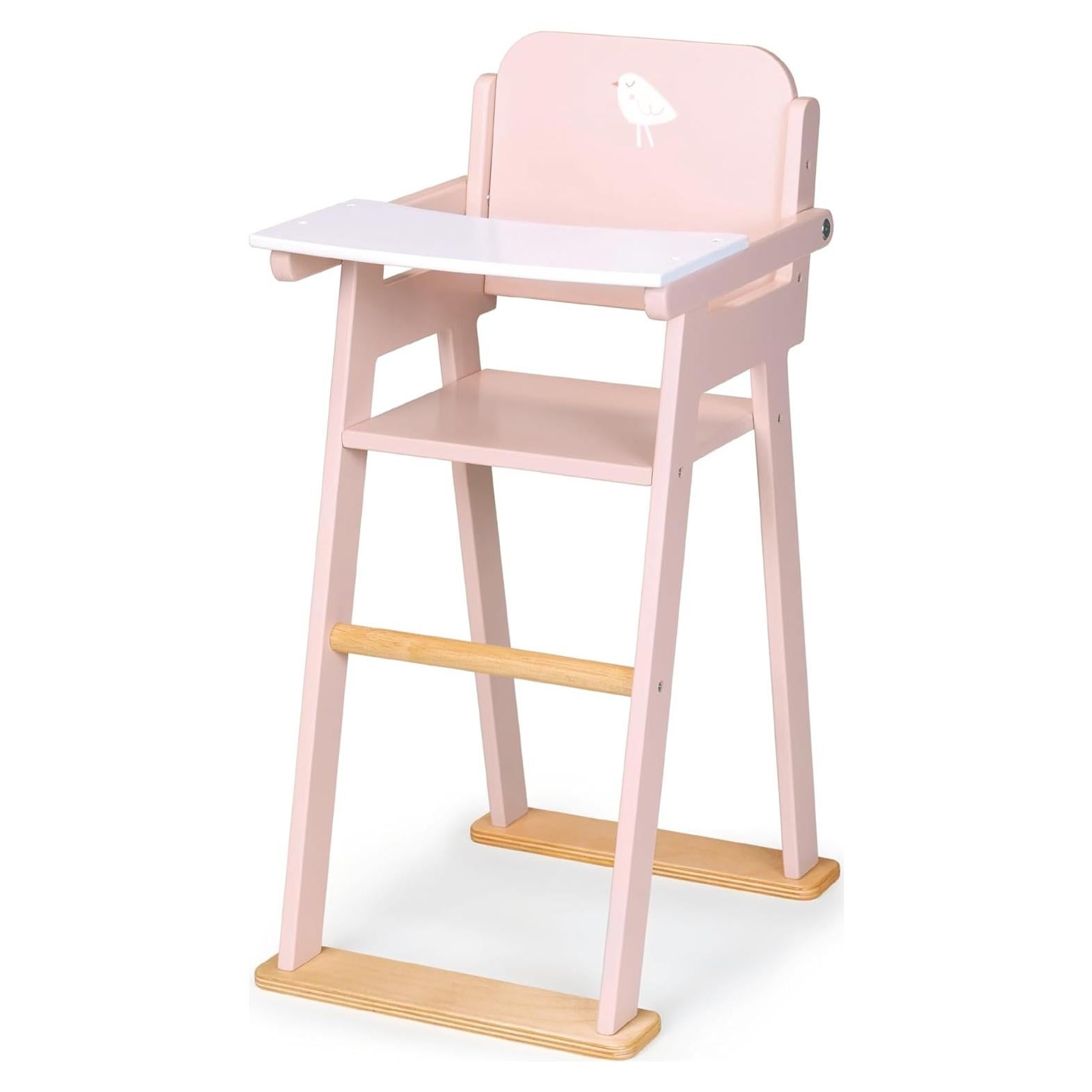 Silla Alta de Muñeca Mentari - Madera, 29x47.4 cm, Rosa