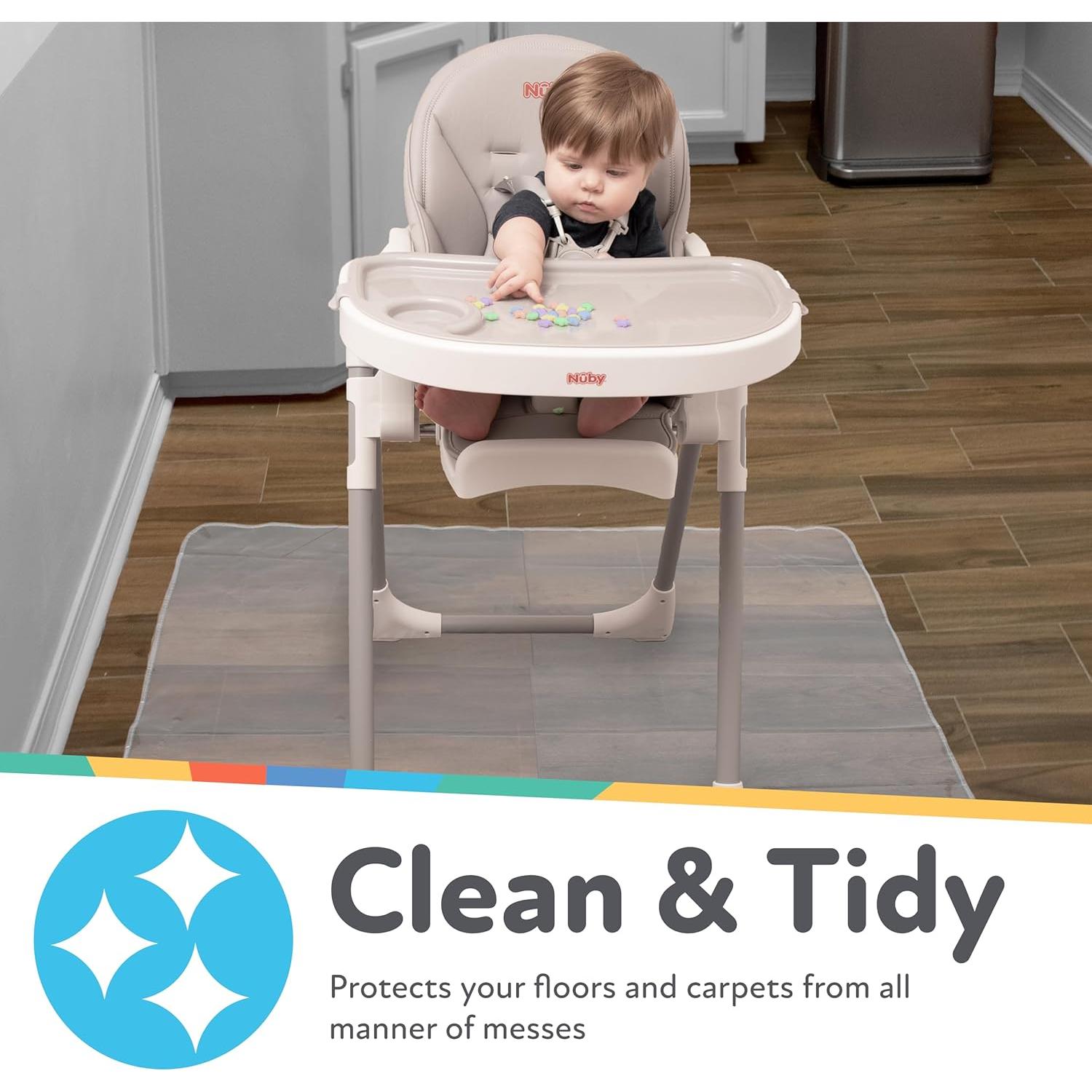 Alfombra Cuadrada Impermeable Nuby para Sillas Altas 125.73 cm