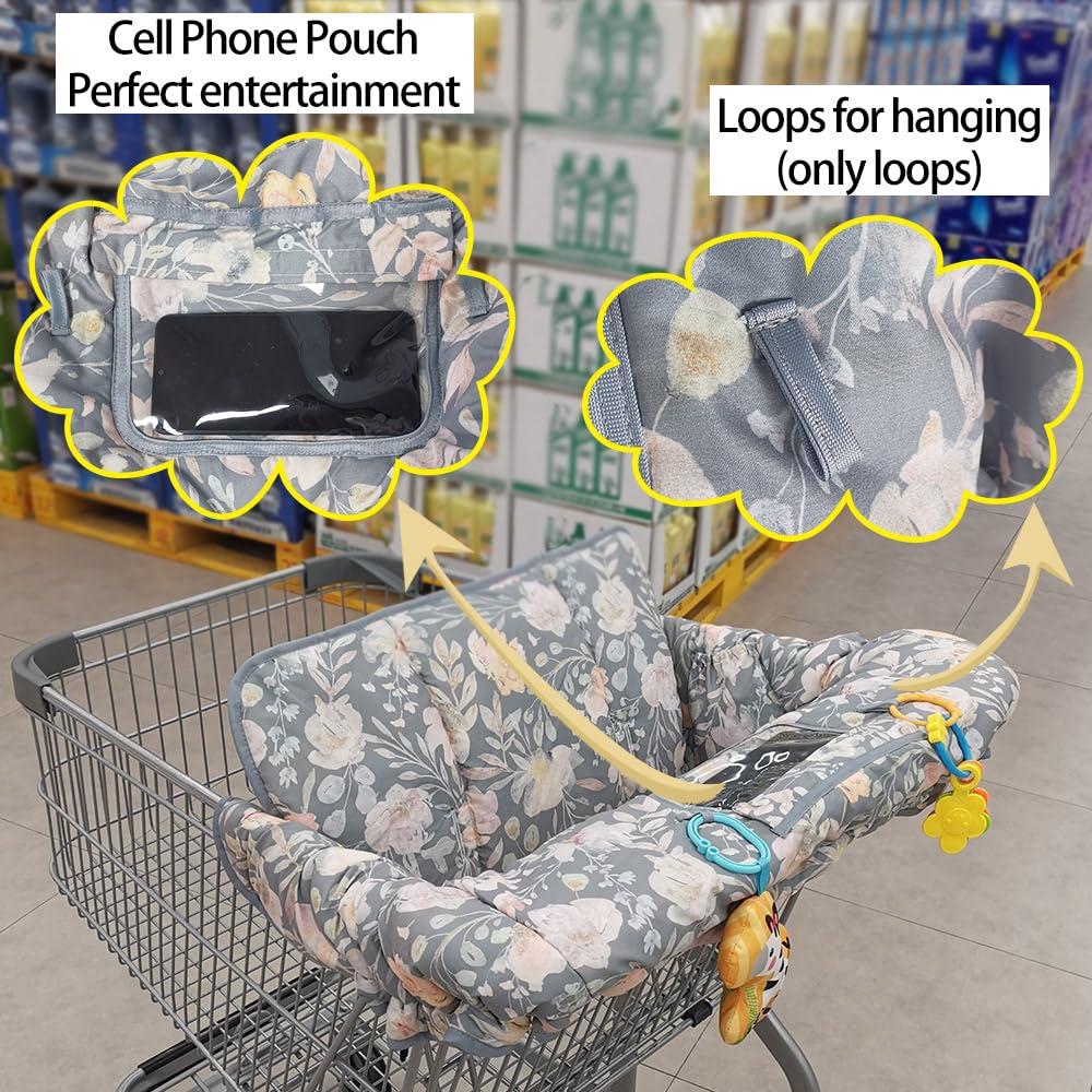 Cubierta de carrito de compras ICOPUCA 2 en 1 con cojín extra