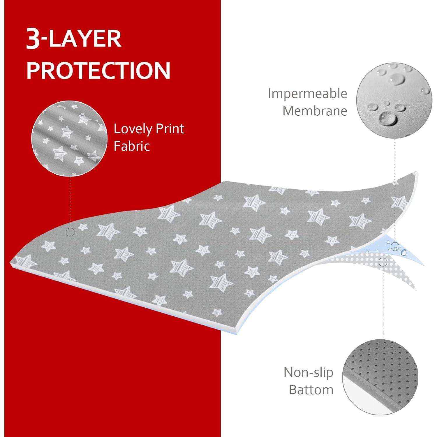 Splat Mat Moonsea 106.68x116.84 cm Estrella Gris Antideslizante