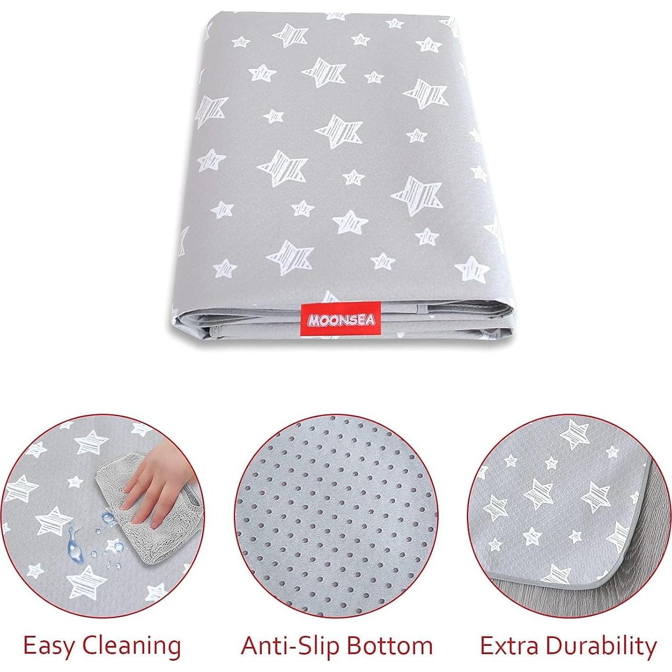 Splat Mat Moonsea 106.68x116.84 cm Estrella Gris Antideslizante