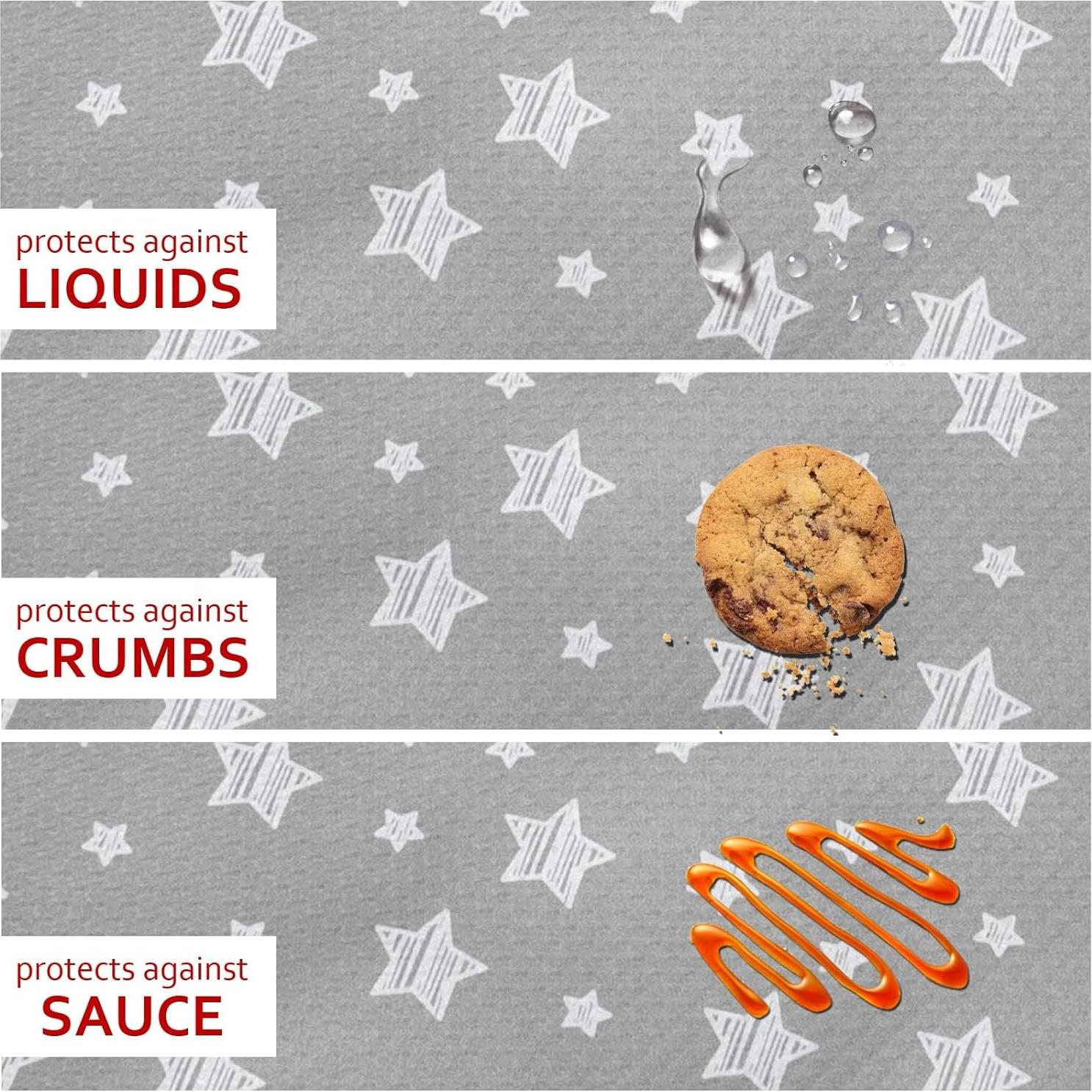 Splat Mat Moonsea 106.68x116.84 cm Estrella Gris Antideslizante