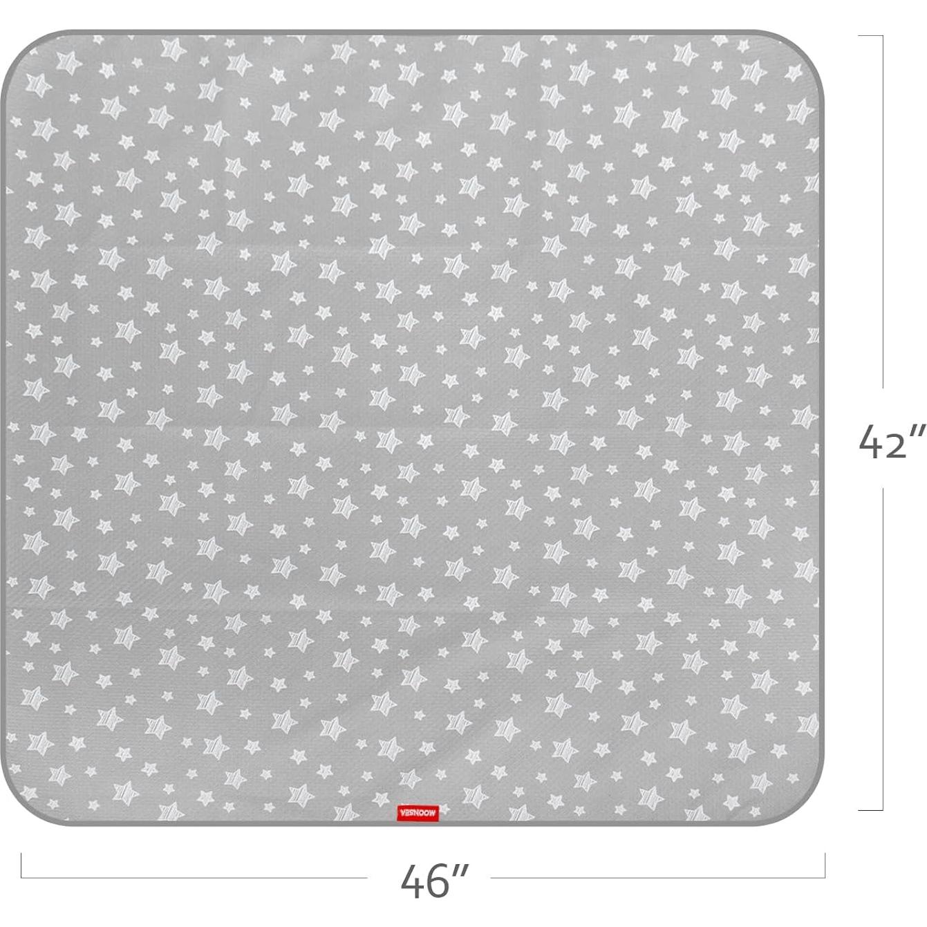 Splat Mat Moonsea 106.68x116.84 cm Estrella Gris Antideslizante
