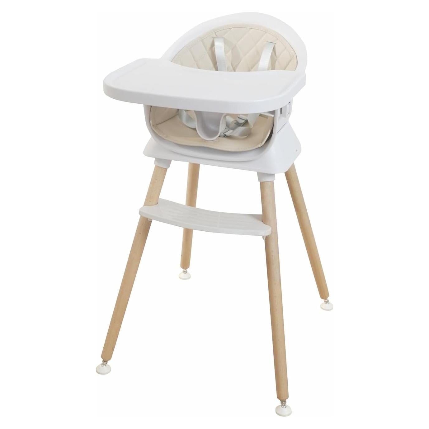 Silla Alta 3 en 1 Albert Baby Beige - Madera y Plástico, 22.7 kg