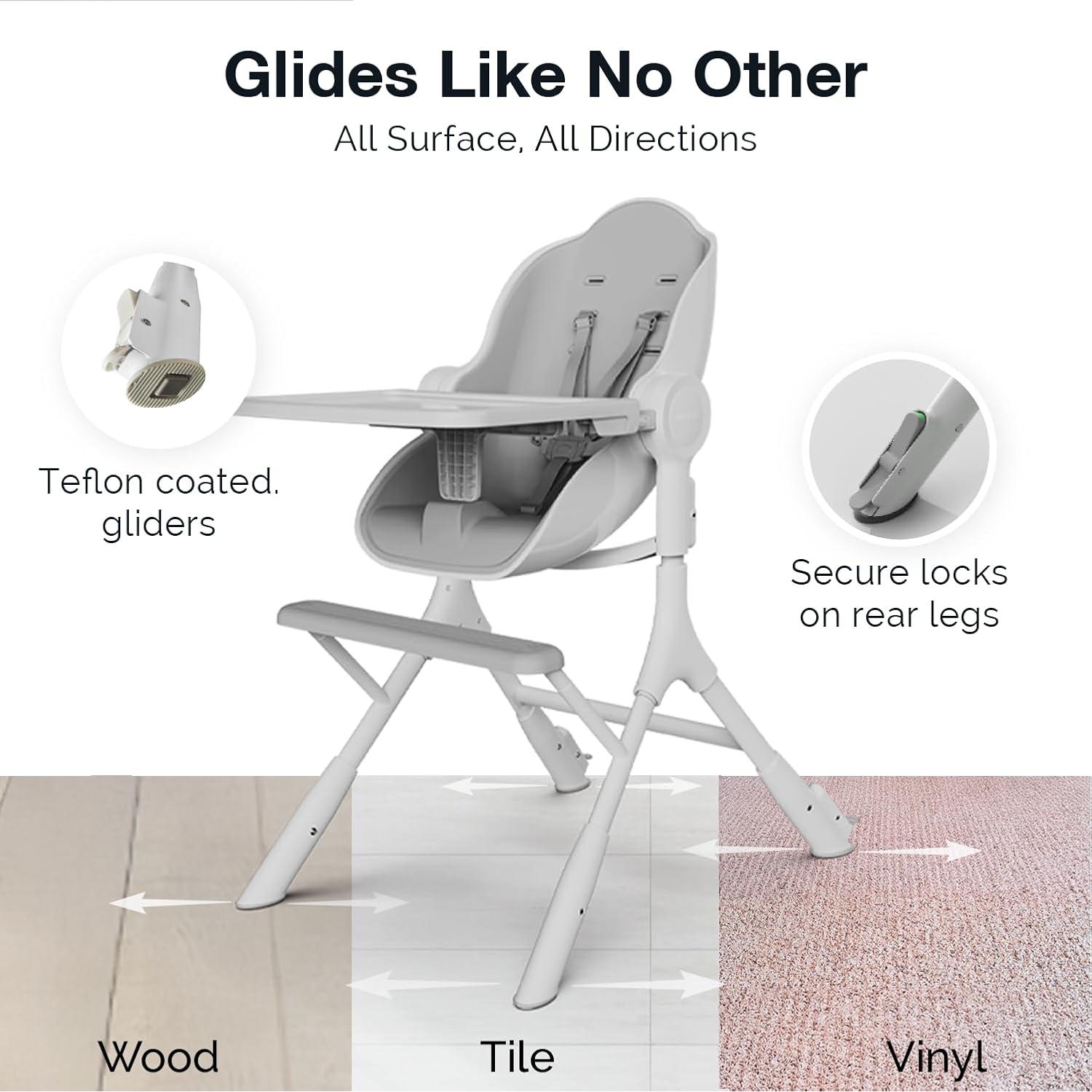 Silla Alta Convertible Oribel Cocoon Z - Gris Hielo - 8.4 kg