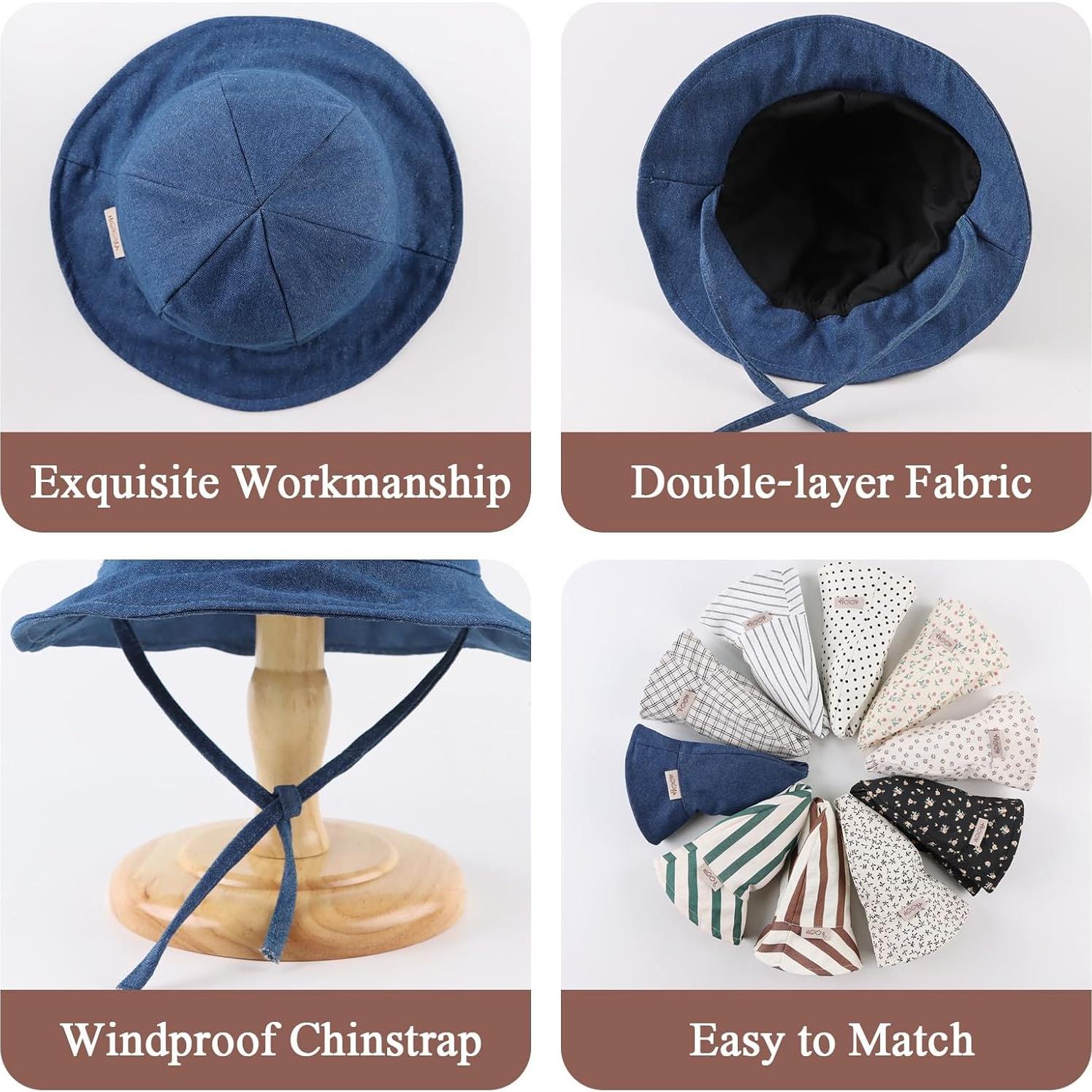 Sombrero de Cubo Floral para Bebé Niña UPF 50+ 6-24 Meses