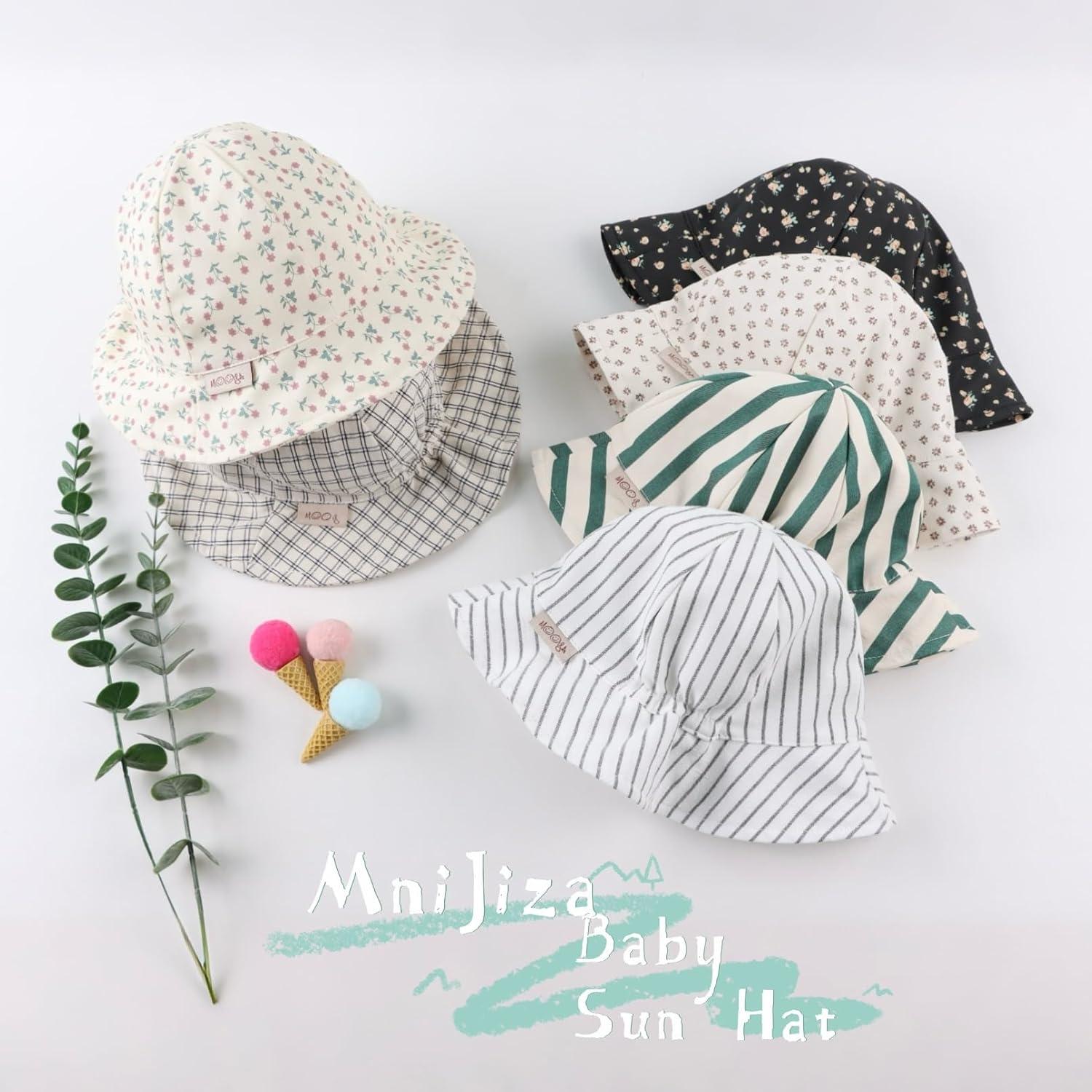 Sombrero de Cubo Floral para Bebé Niña UPF 50+ 6-24 Meses