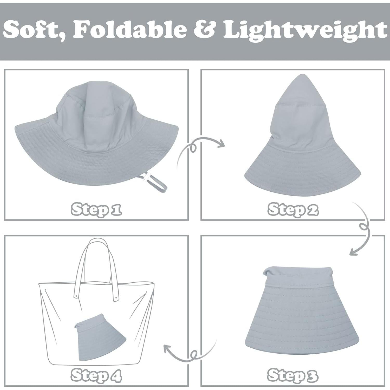 Sombrero de sol Sarfel para bebé UPF 50+ Gris 6-24 meses