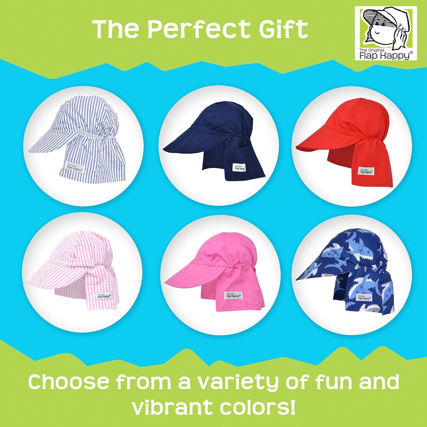 Sombrero de Sol Flap Happy UPF 50+ para Bebés Rayas