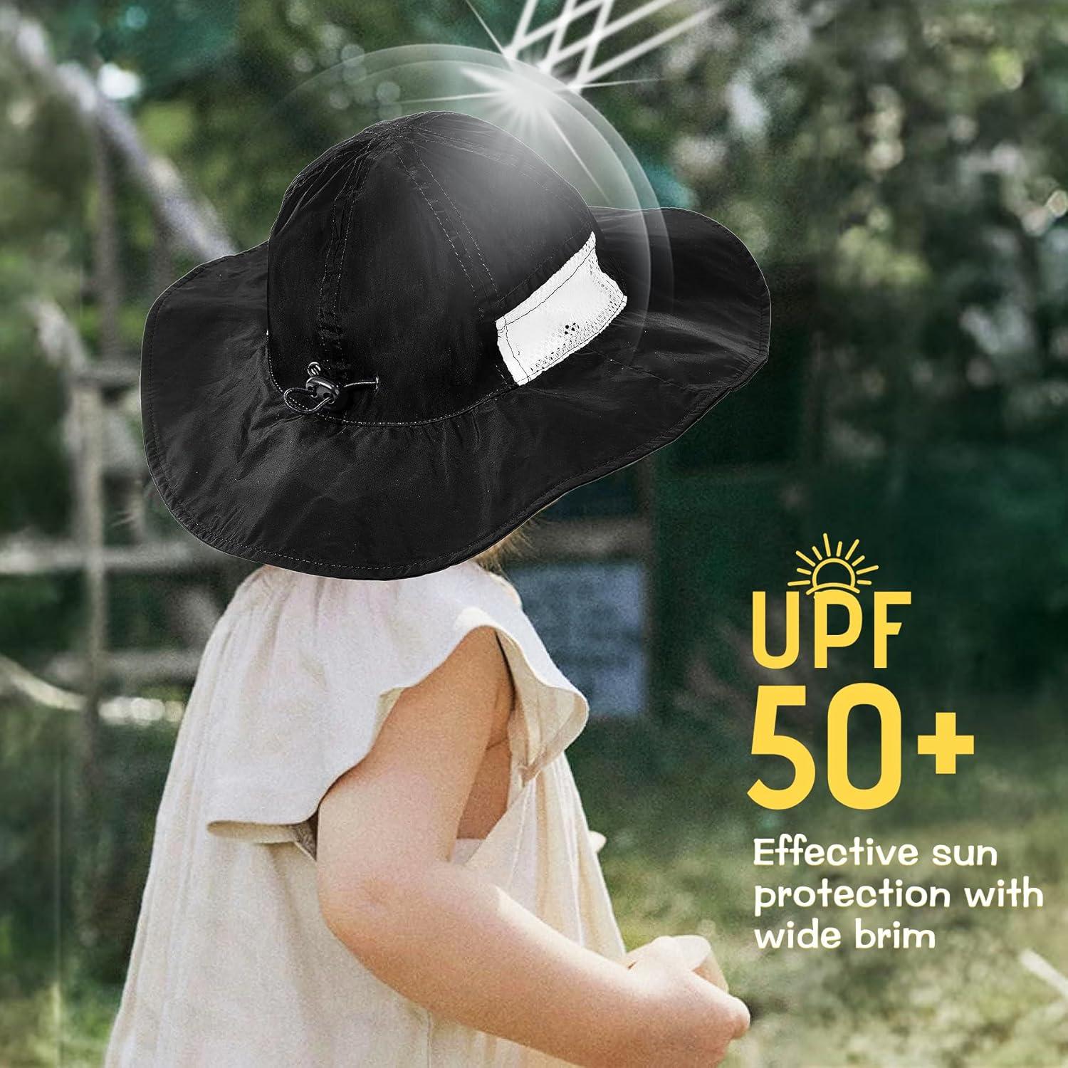 Zando Baby Sun Hat Toddler UPF 50+ Sun Protection Outdoor Breathable Toddler Hats for Boys Girls Summer Beach 0-6T