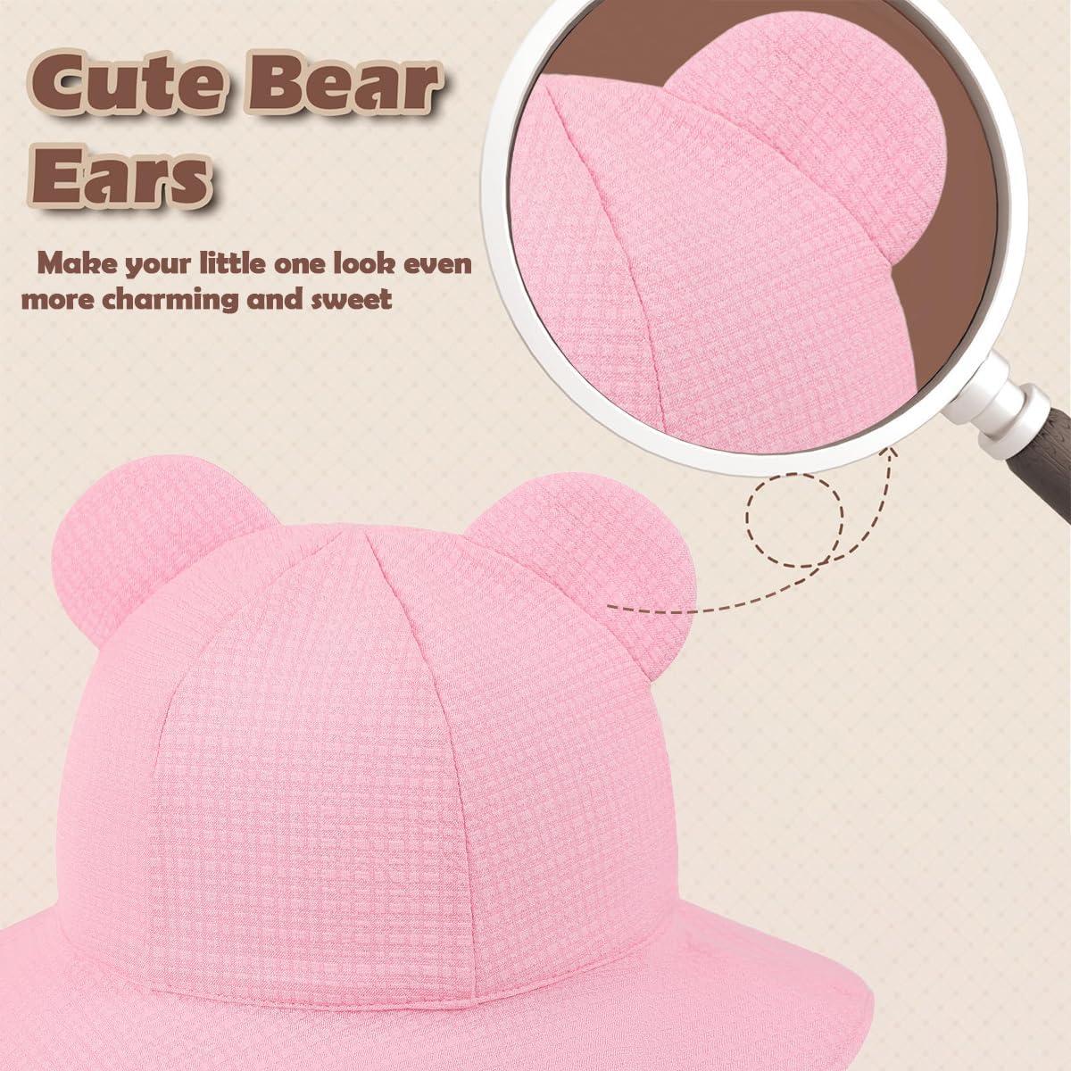 Sombrero de sol ajustable Meaiguo UPF 50+ para niña