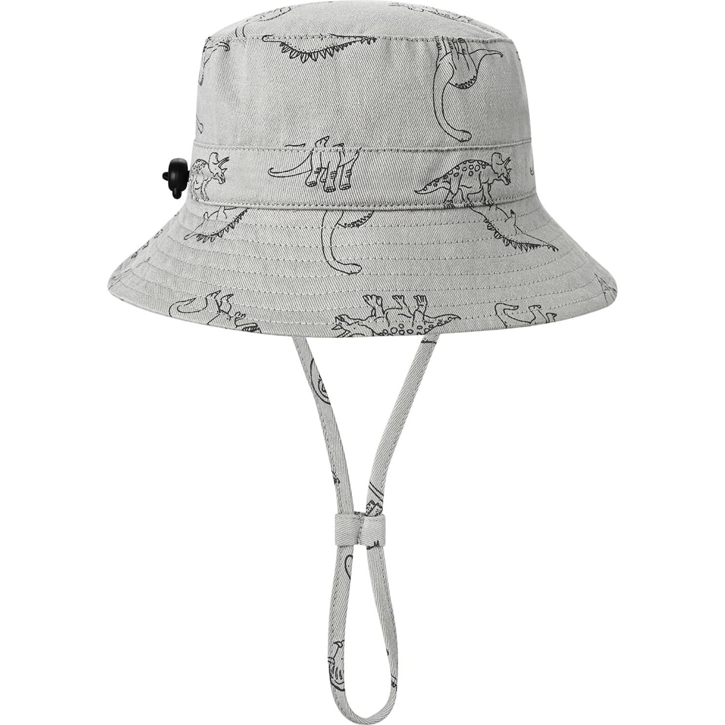 Sombrero de Sol para Bebé Dinosaurio UPF 50+ Ajustable