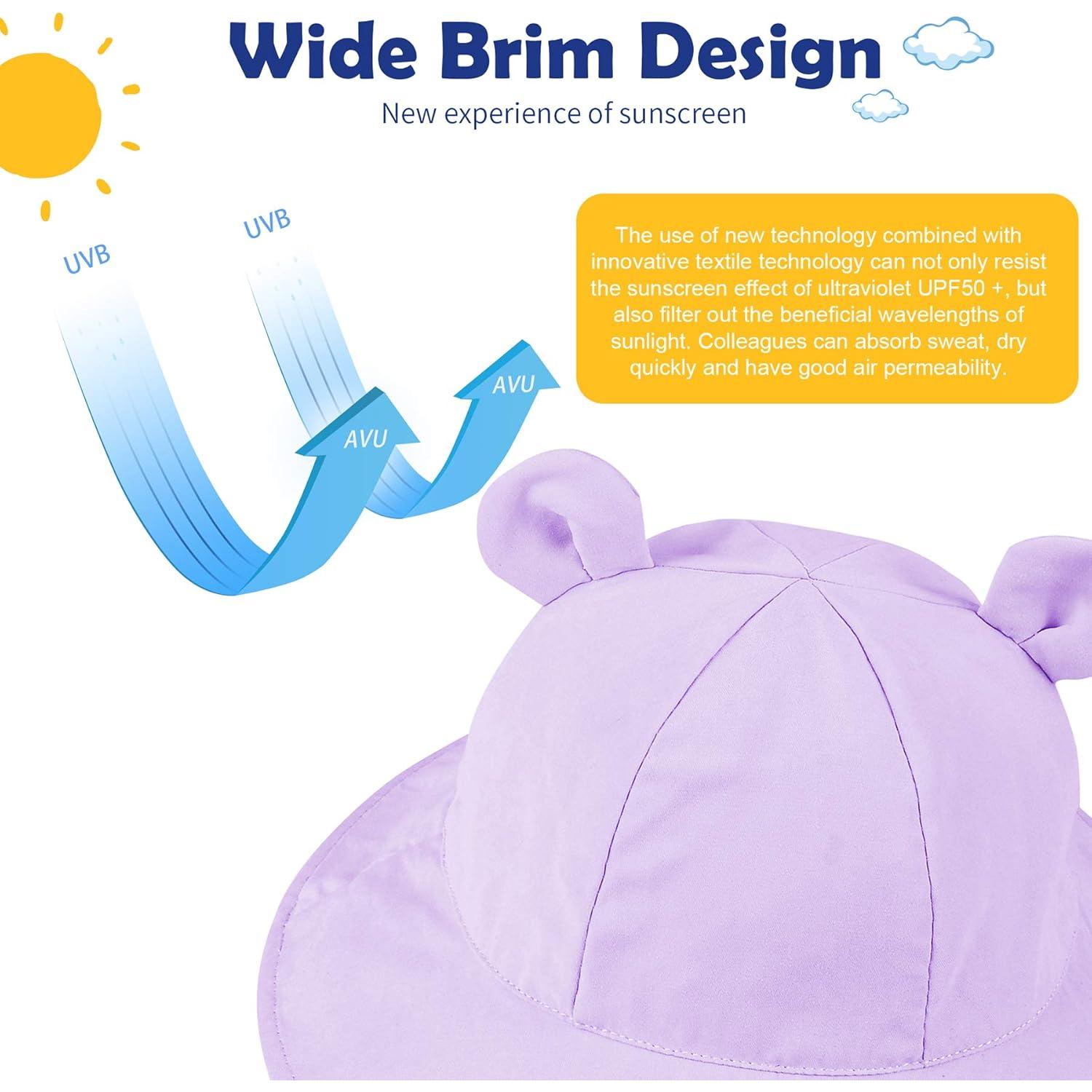 Sombrero de sol Zando para bebé UPF 50+ ajustable 0-4 años