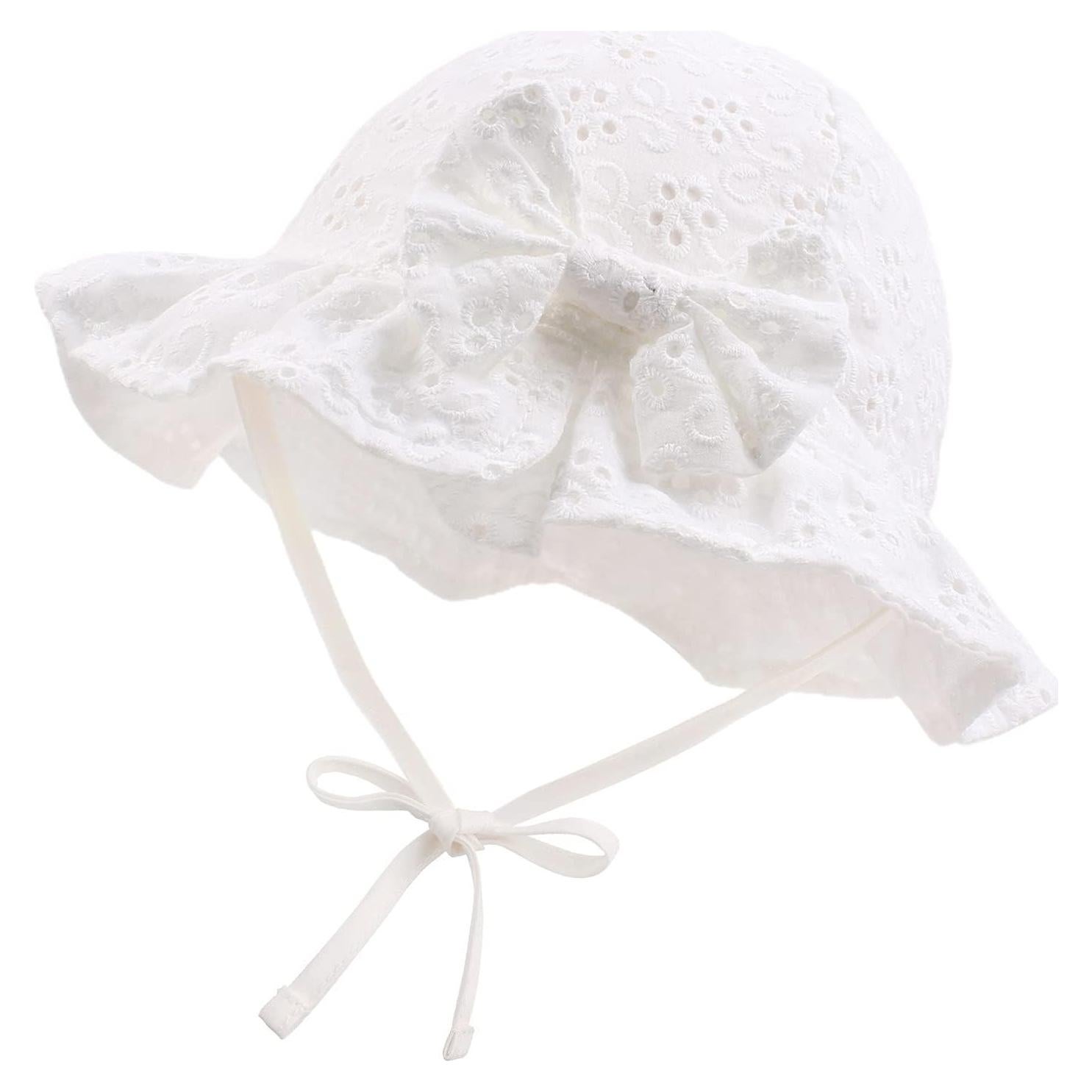 Sombrero de Sol para Bebés JANGANNSA Algodón Transpirable 0-24 meses