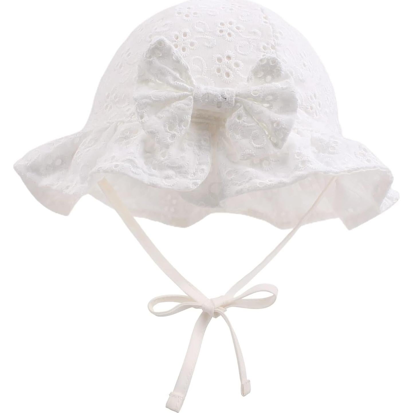 Sombrero de Sol para Bebés JANGANNSA Algodón Transpirable 0-24 meses