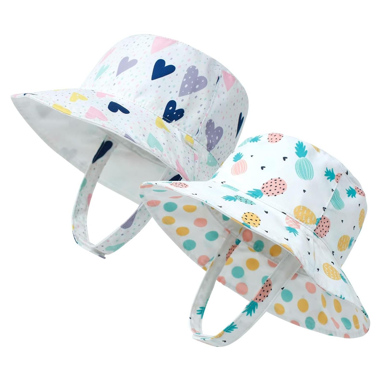 Sombrero de sol reversible para bebé UPF 50+ - 3 tamaños