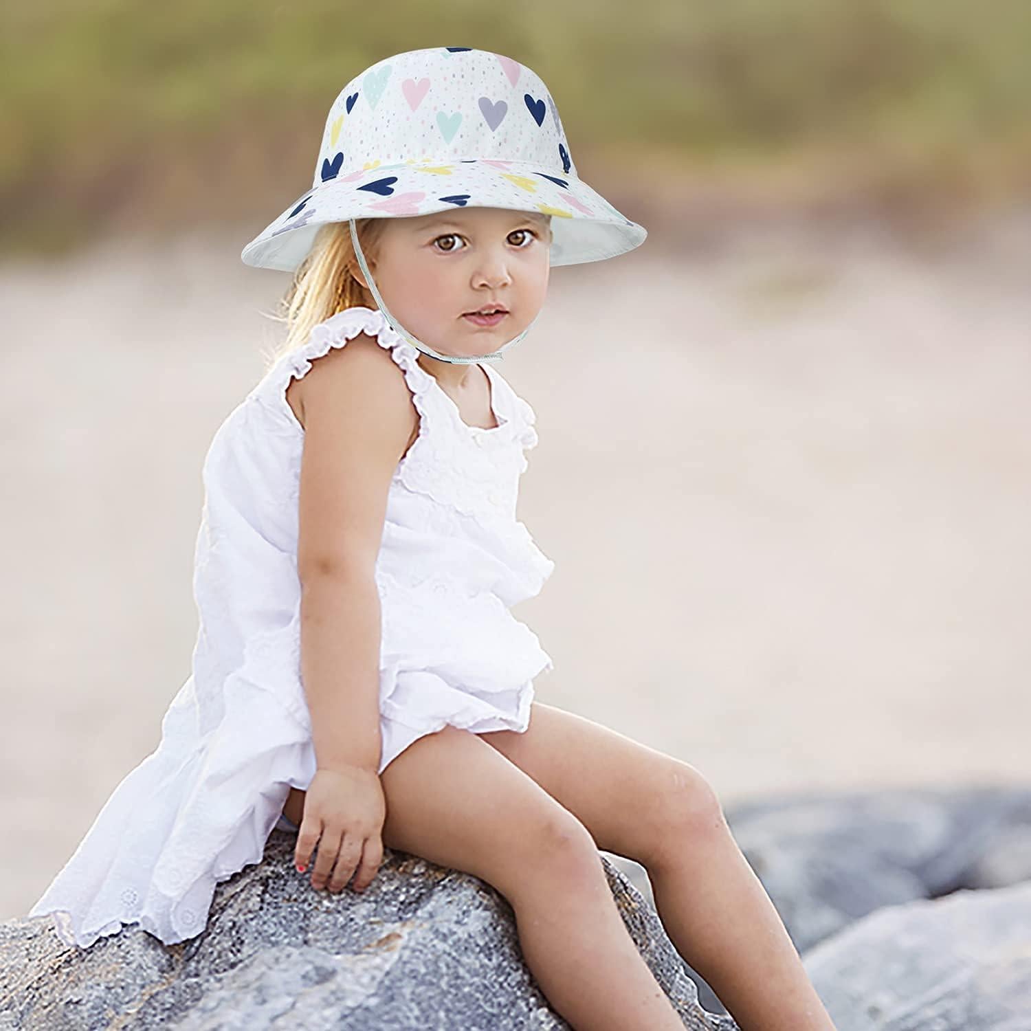 Sombrero de sol reversible para bebé UPF 50+ - 3 tamaños