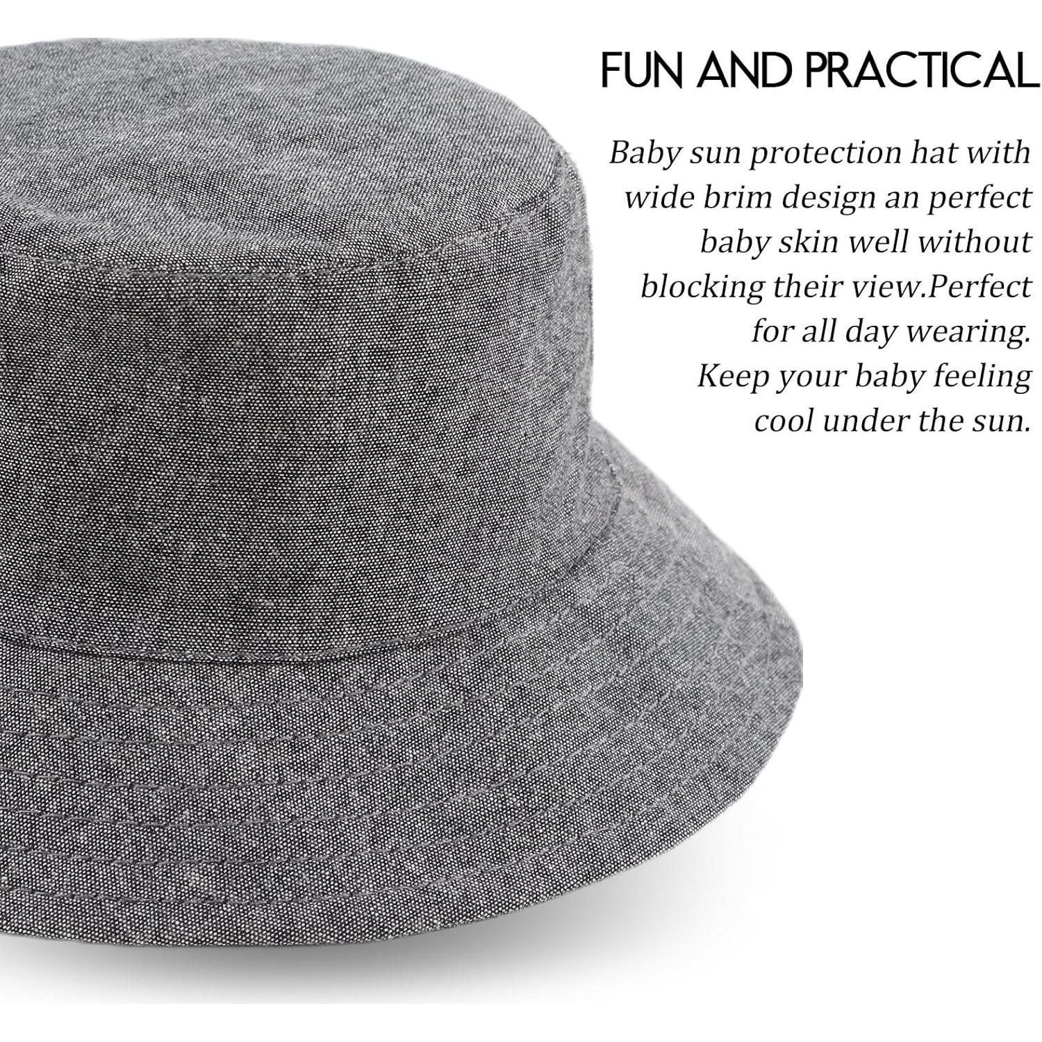 Sombrero de Sol para Bebés JANGANNSA Algodón Protección UV