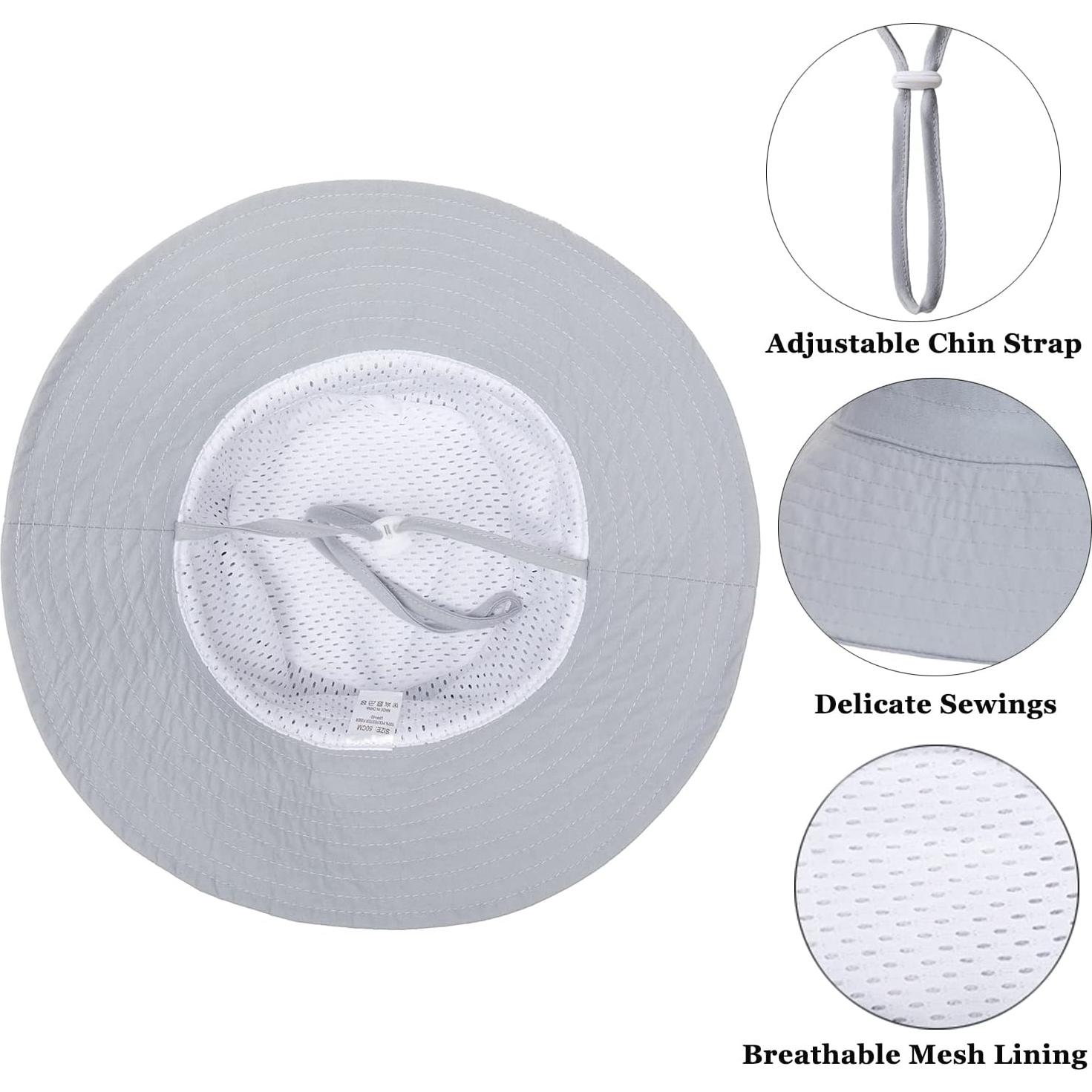 Sombrero de Sol EMTSEB UPF 50+ para Bebé 0-6 Años Gris