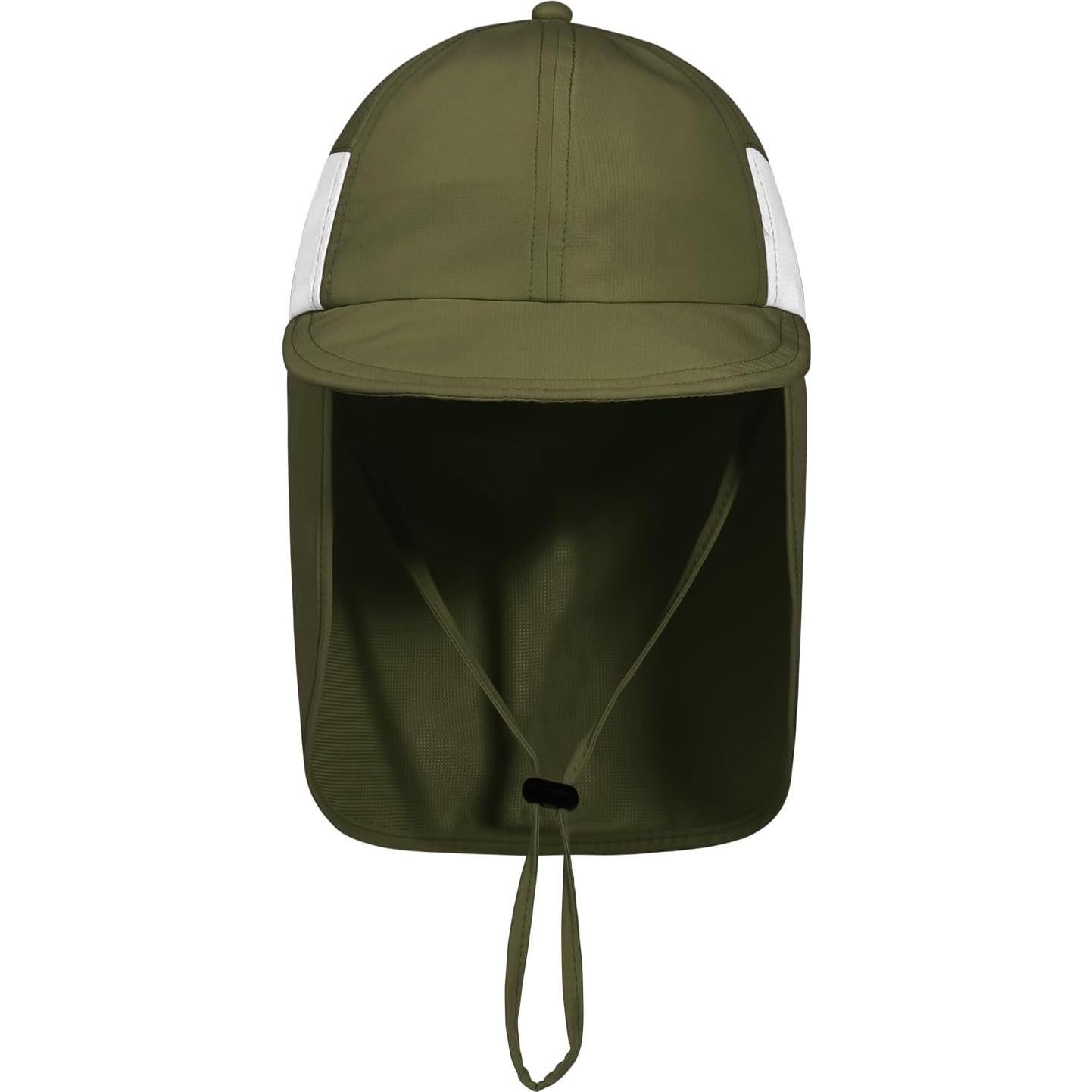 Sombrero de Sol Bebé UPF 50+ Ajustable Verde Militar