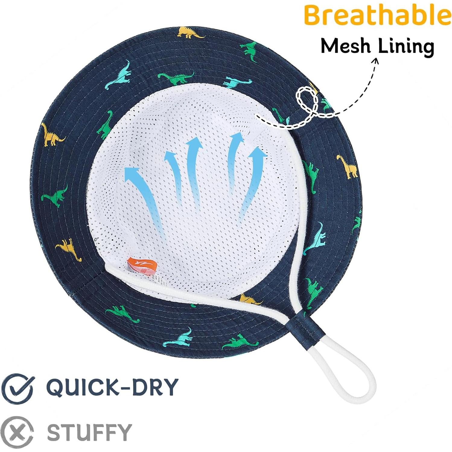 Sombrero de Sol Durio UPF 50+ para Bebés 6-12 Meses Azul Marino