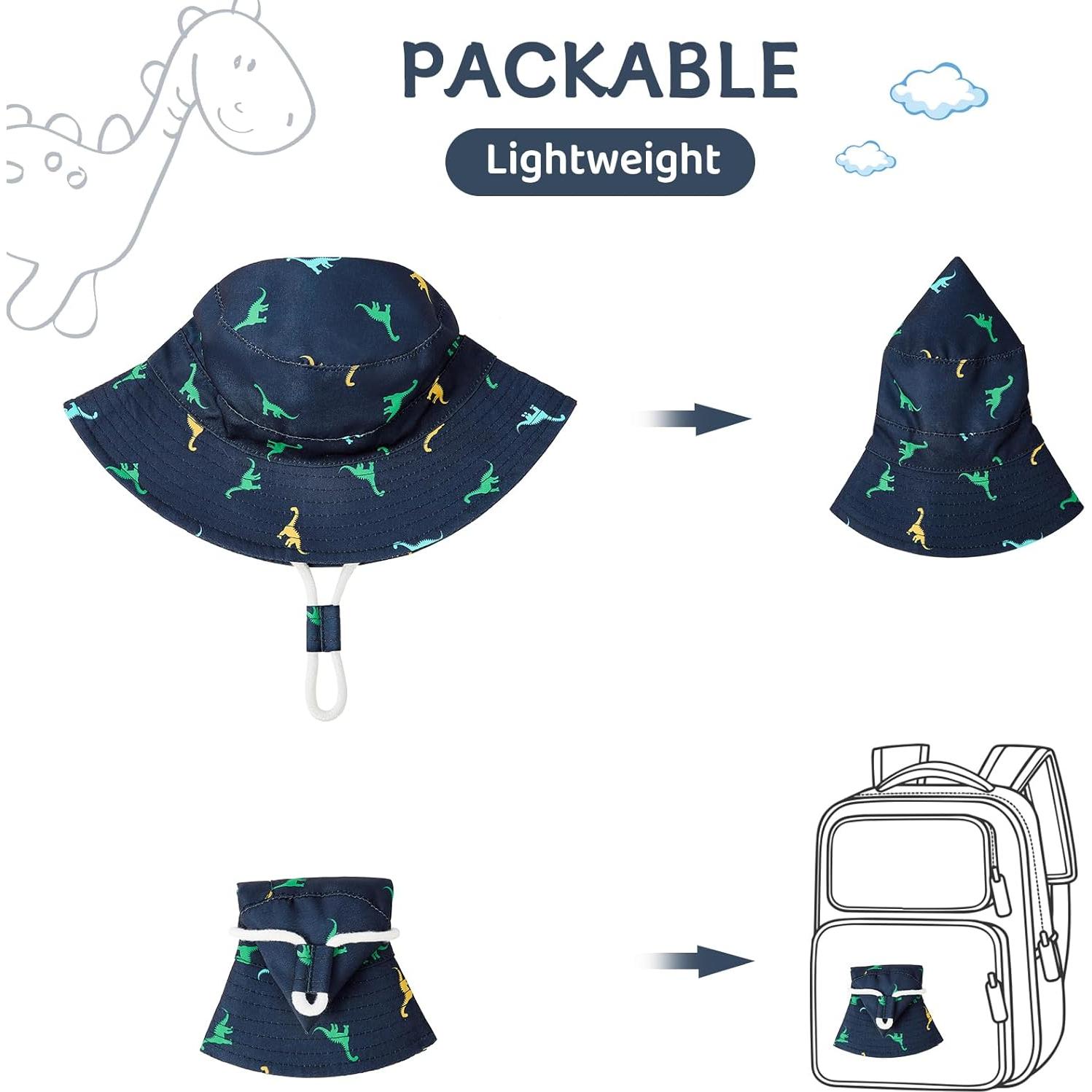 Sombrero de Sol Durio UPF 50+ para Bebés 6-12 Meses Azul Marino