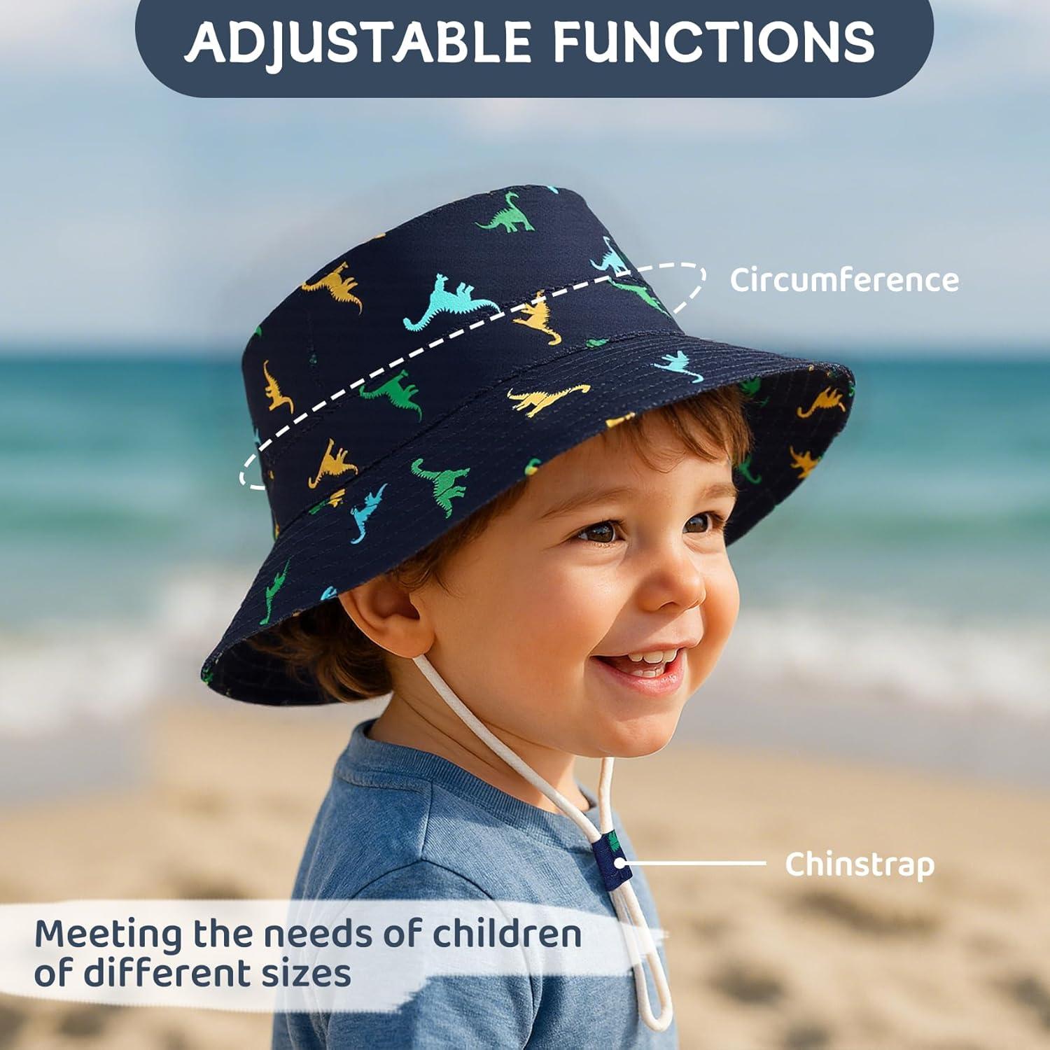 Sombrero de Sol Durio UPF 50+ para Bebés 6-12 Meses Azul Marino