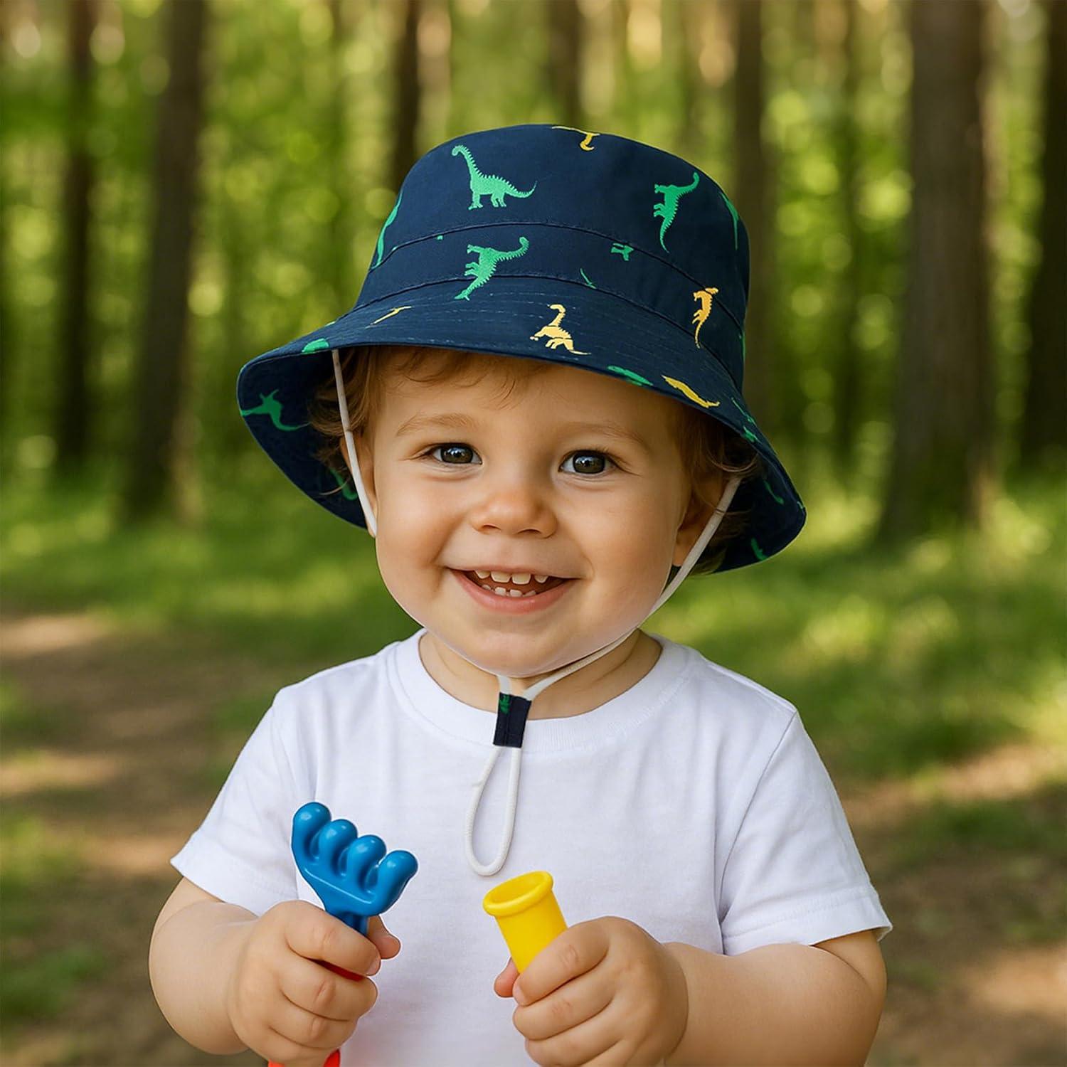 Sombrero de Sol Durio UPF 50+ para Bebés 6-12 Meses Azul Marino