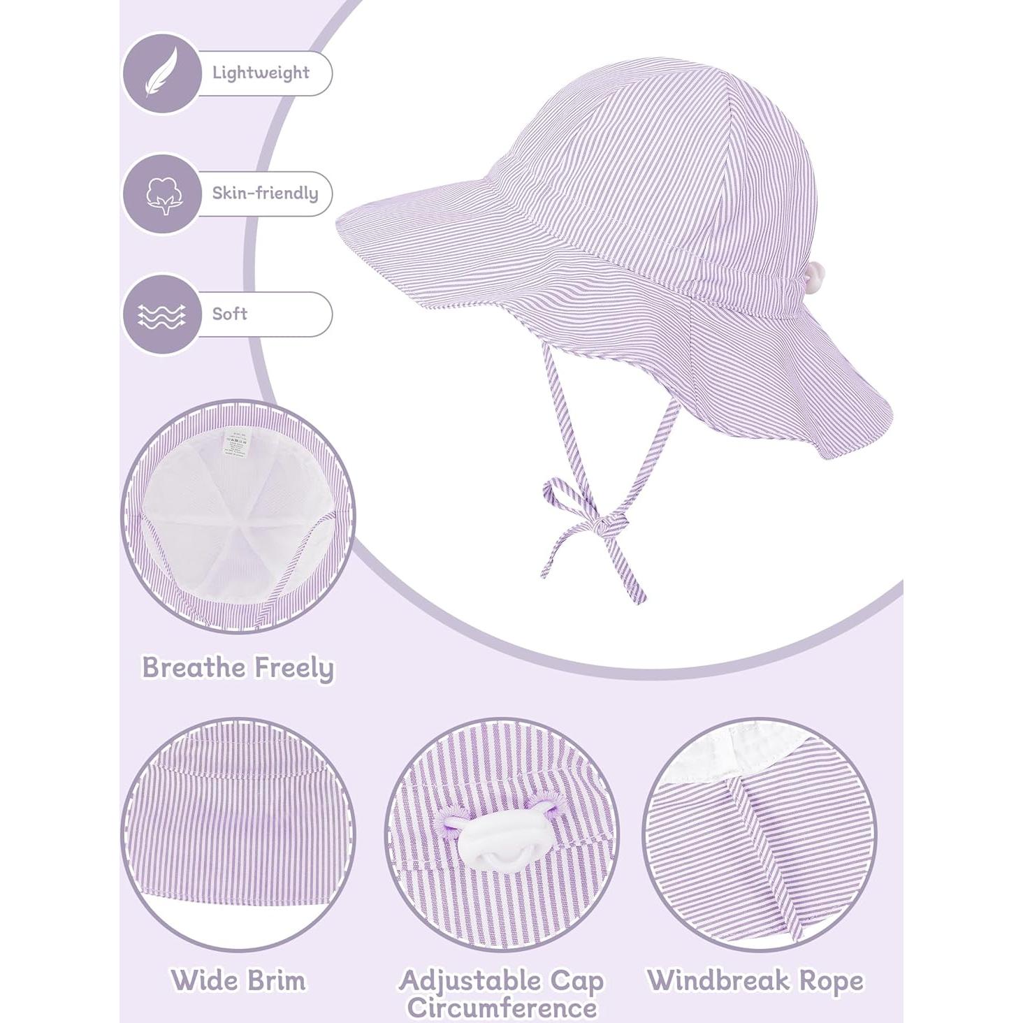 Sombrero de Sol Durio Baby UPF 50+ con Gafas para Bebé