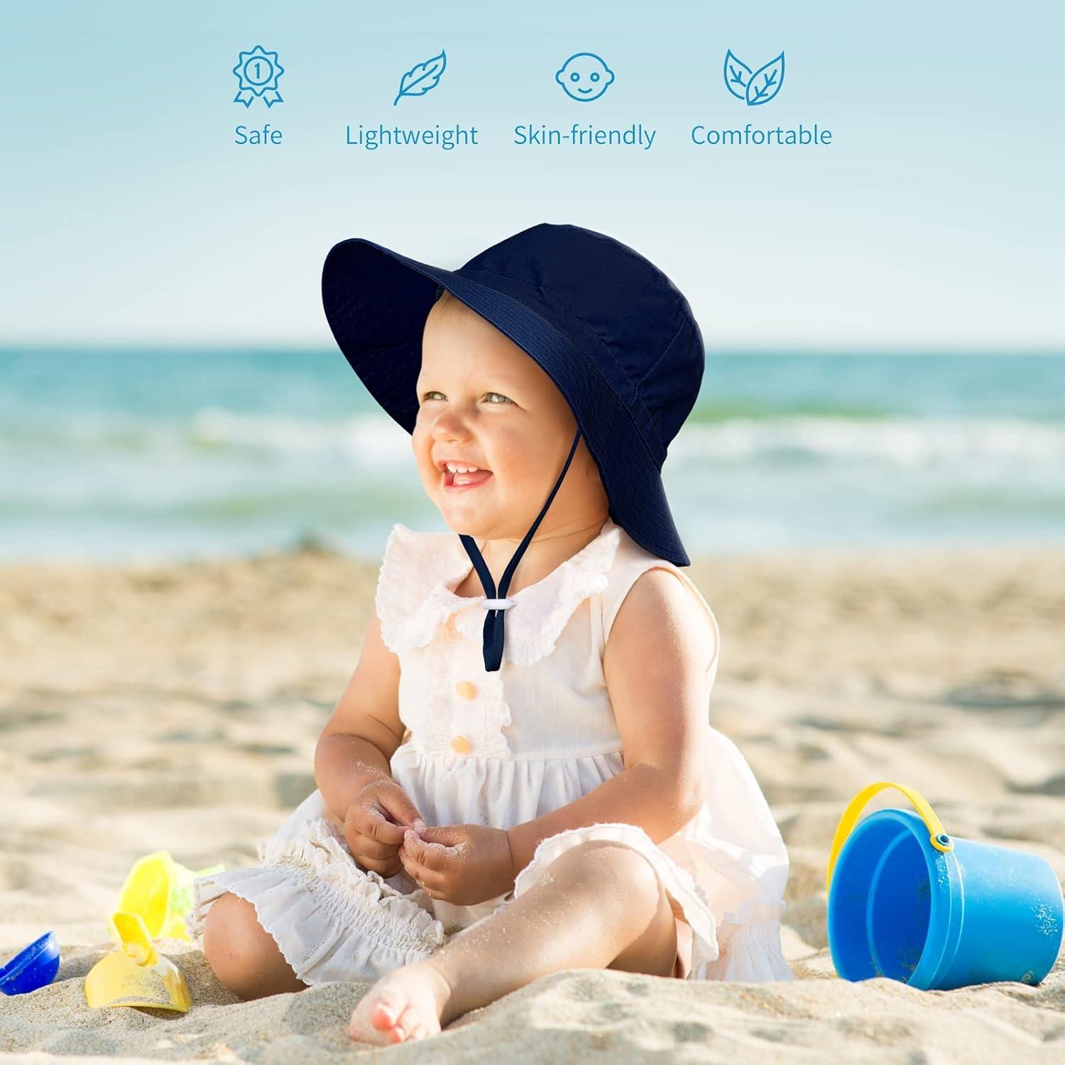 Sombrero de Cubo Protector Solar Poroka para Bebés 0-24 Meses