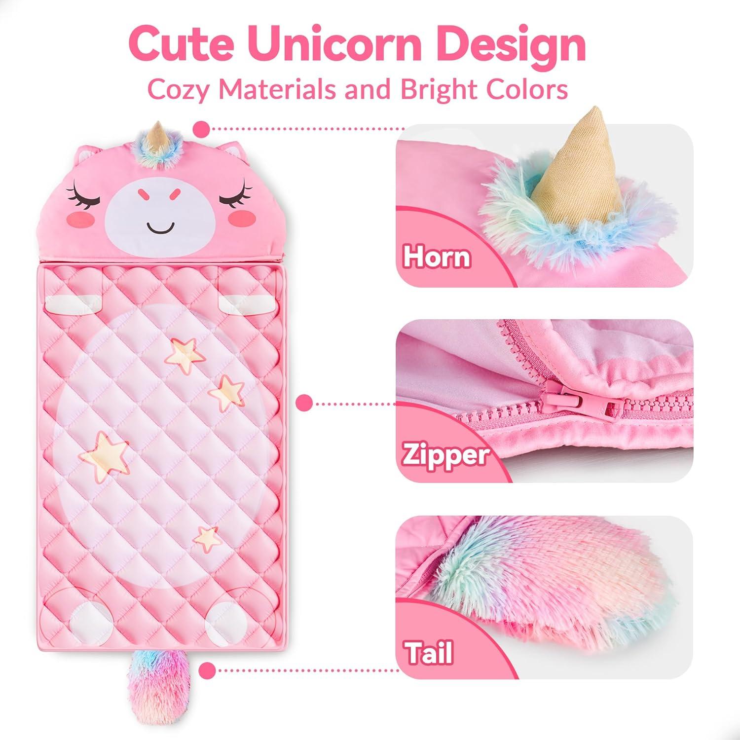 Saco de Dormir Unicornio iPlay, iLearn 137x69 cm para Niños