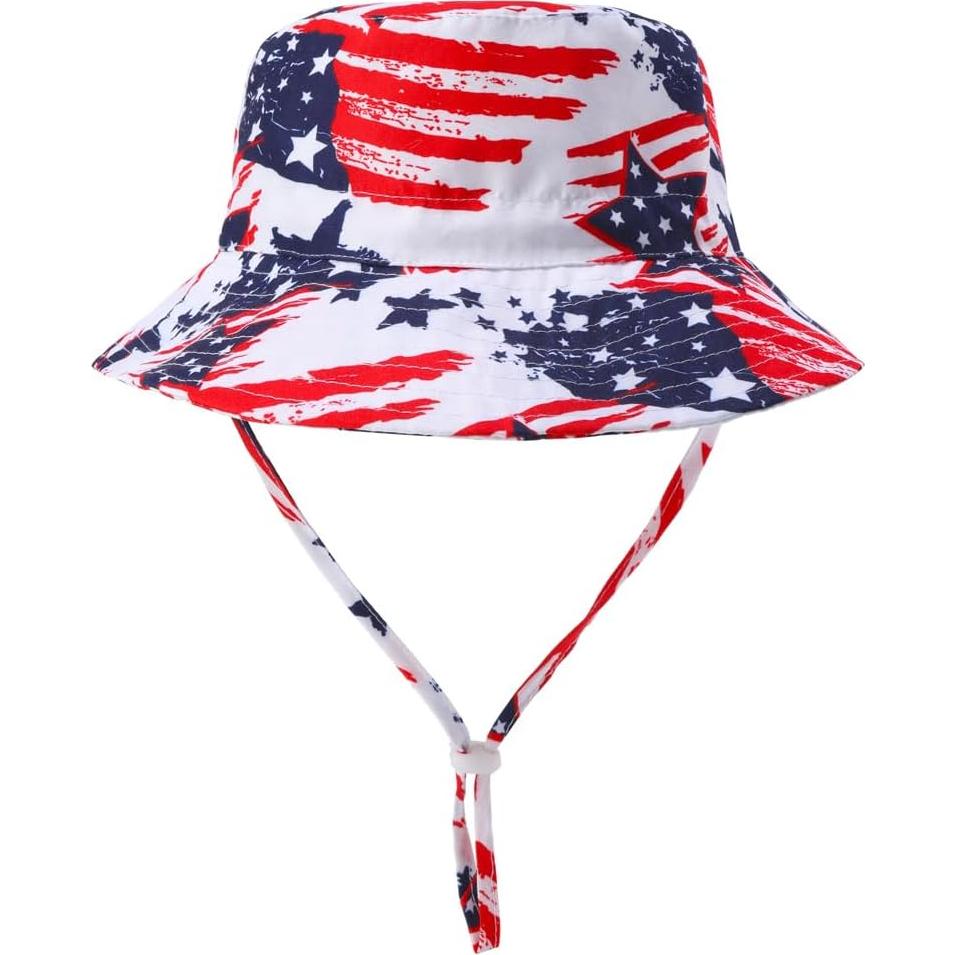 Conjunto de Traje de Baño 3 Piezas Niños UPF 50+ Bandera Americana