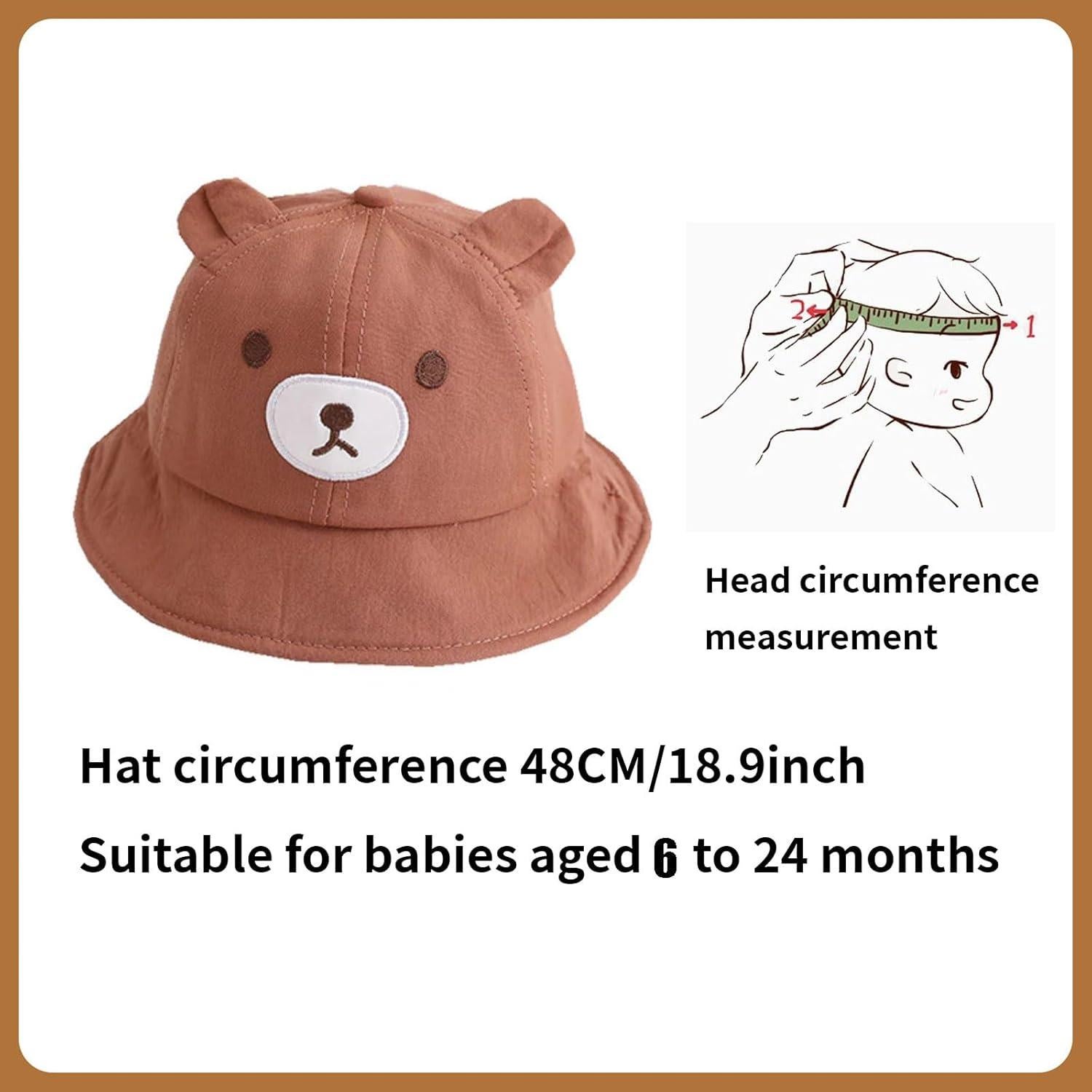 Sombrero de Sol para Bebés Oso Lindos 48cm Verano