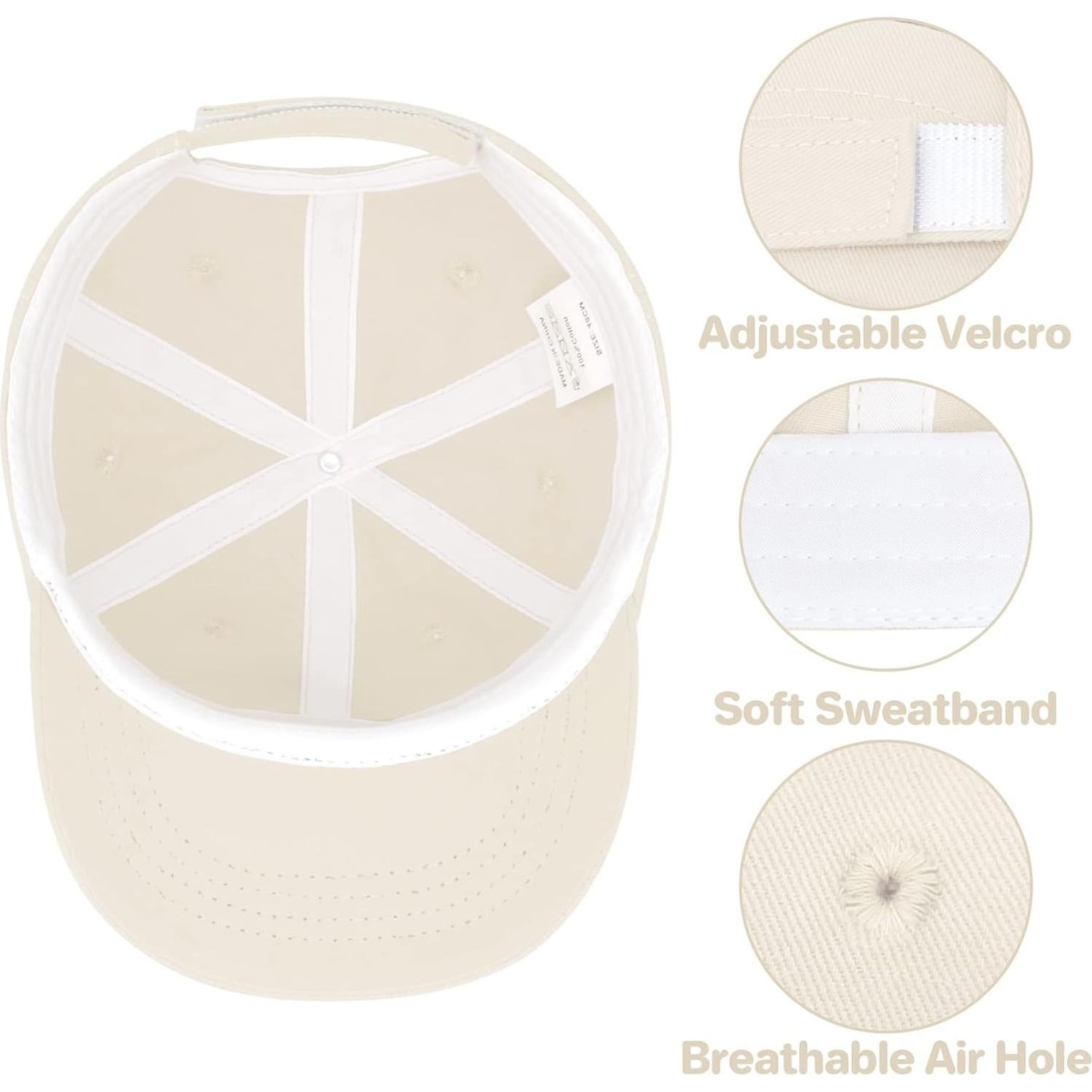 Gorra de béisbol QikQik para bebés 6-24 meses Beige