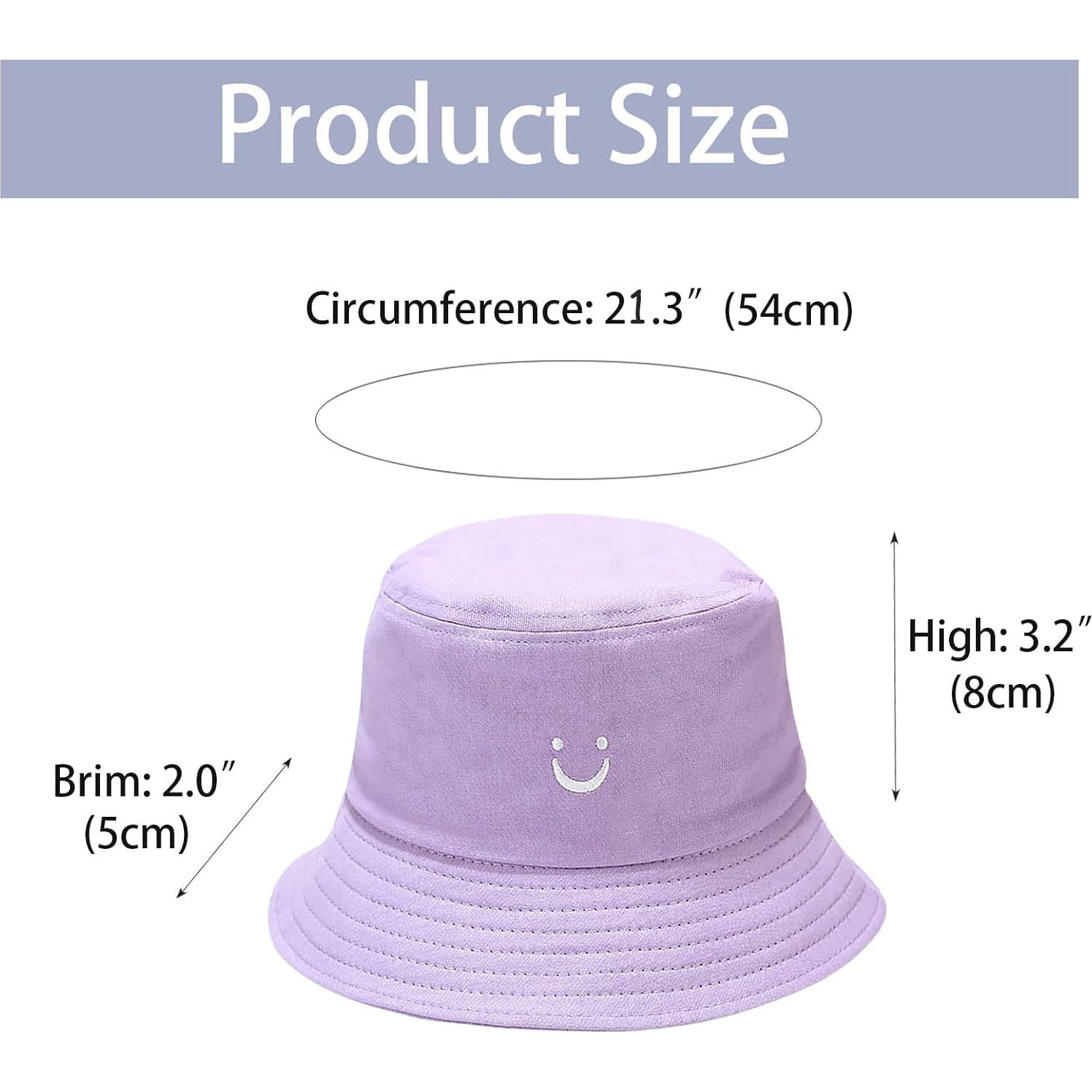 Sombrero de Sol para Niños Algodón Reversible Cara Sonriente