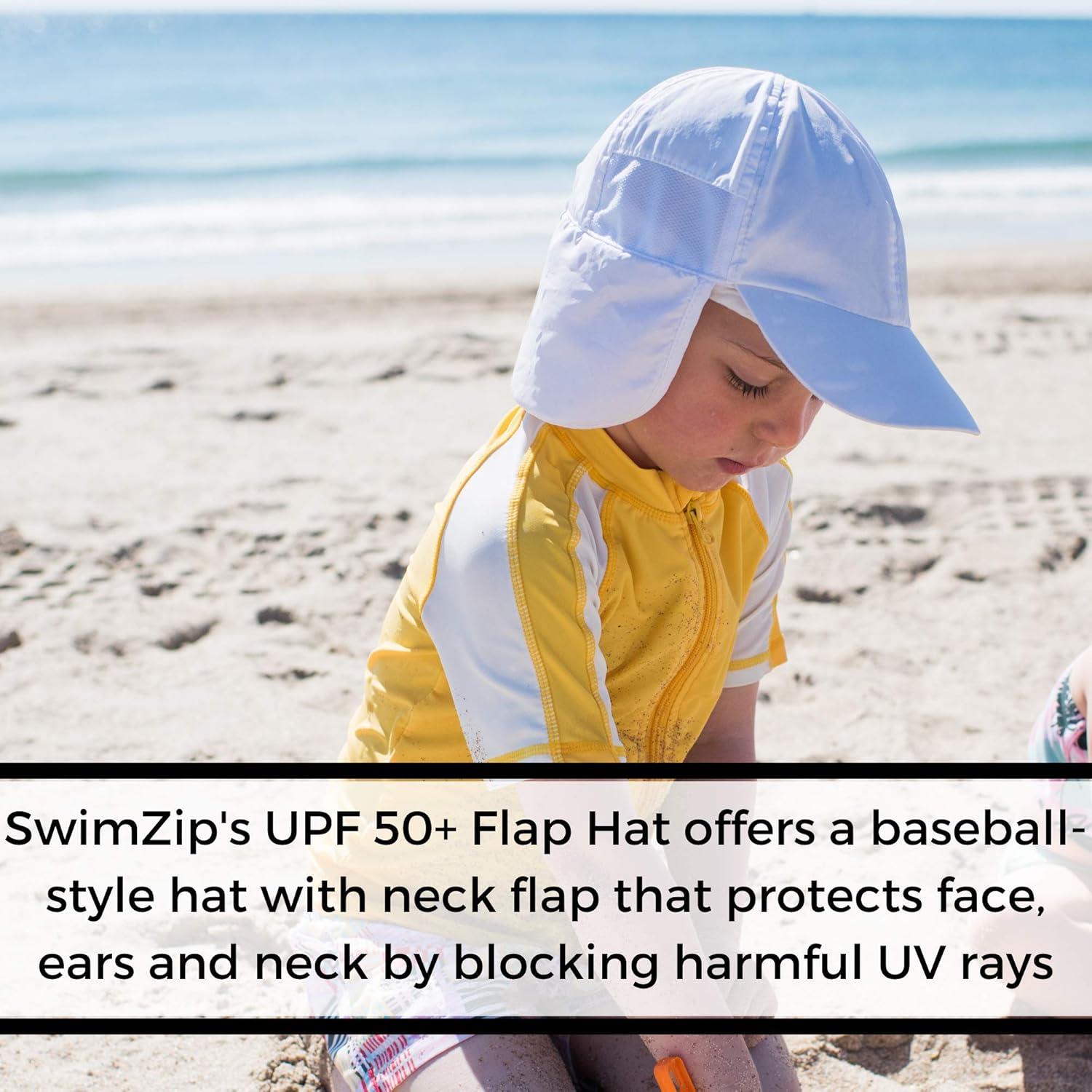 Sombrero SwimZip UPF 50+ para Niños 2-8 Años - Protección Solar