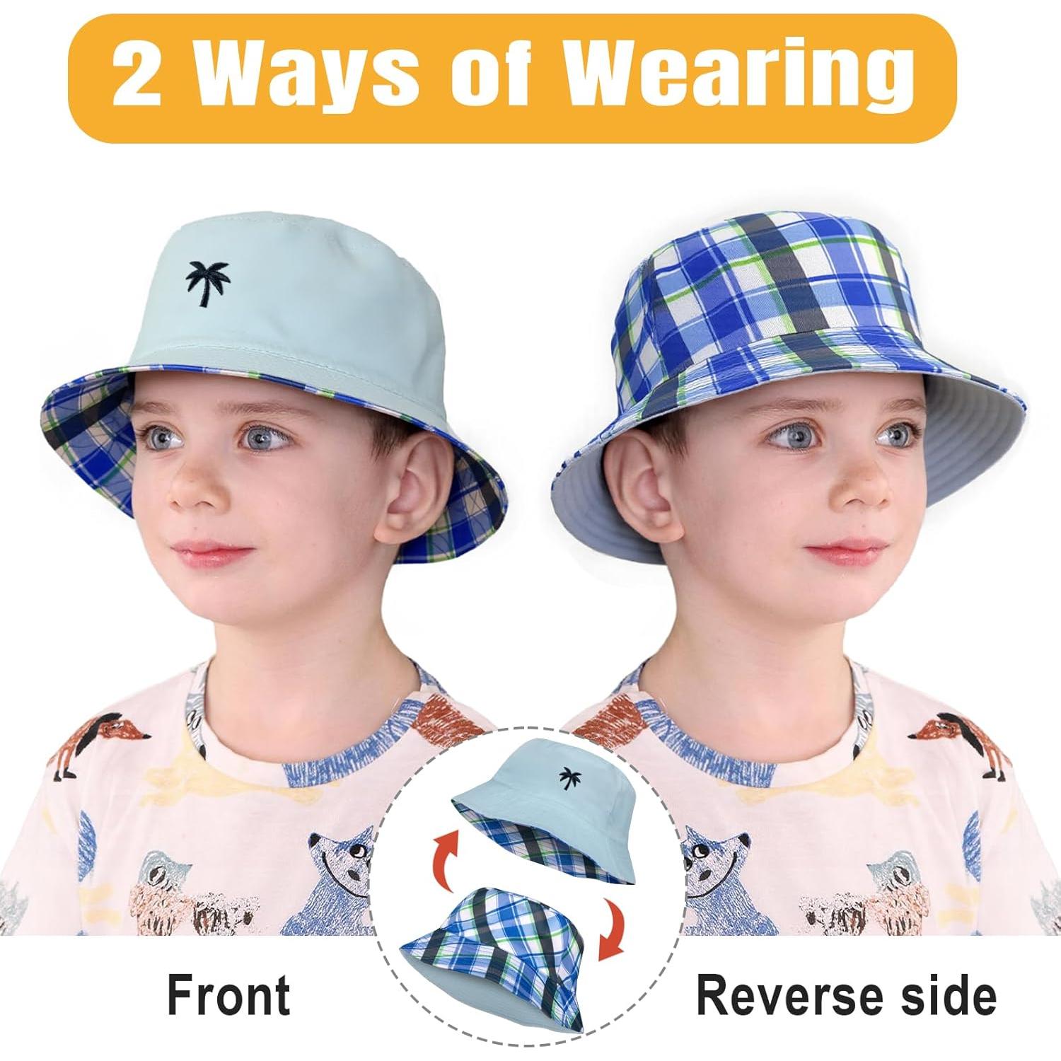 Sombrero de Sol Reversible HONGTEYA UPF 50+ Niños 8-13 Años