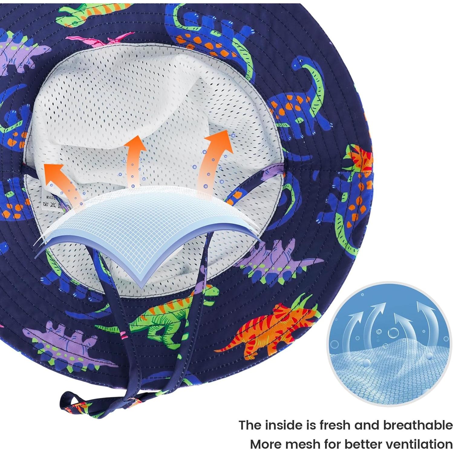 Sombrero de Sol Ajustable para Bebés MA COWCF UPF 50+