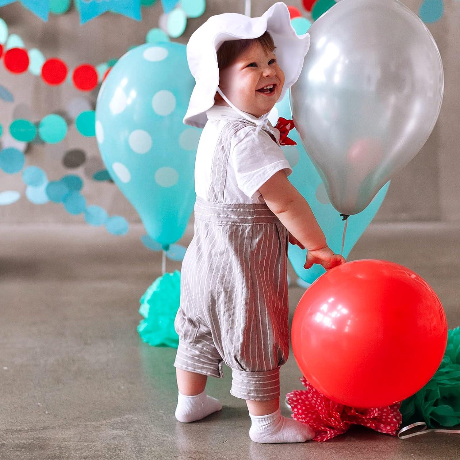 Geyoga 3 Sombreros de Sol para Bebé Ajustables 0-12 Meses