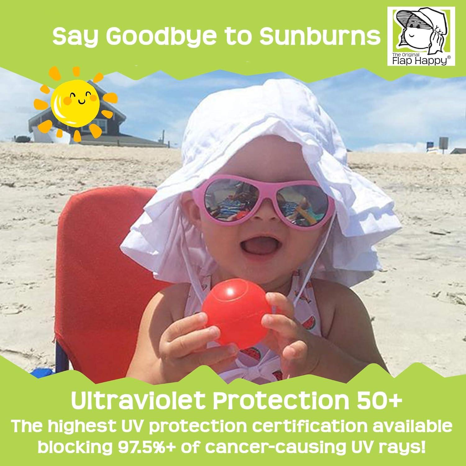 Sombrero de Volantes Doble UPF 50+ Flap Happy Niñas Mediano