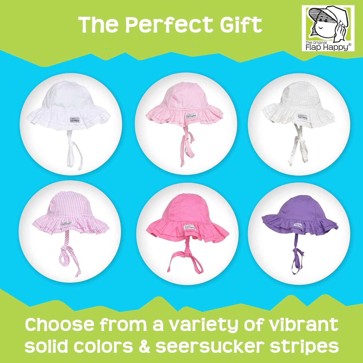 Sombrero de Volantes Doble UPF 50+ Flap Happy Niñas Mediano