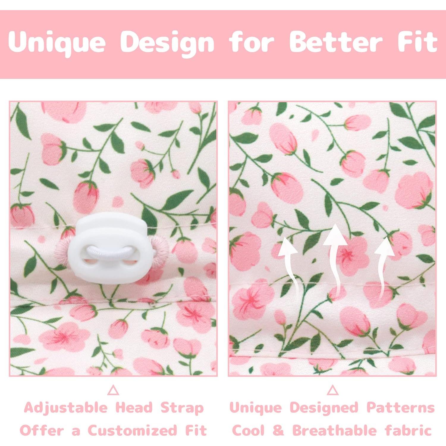 Sombrero de Sol Infantil Olreco UPF 50+ Rosa Floral 0-6 Meses