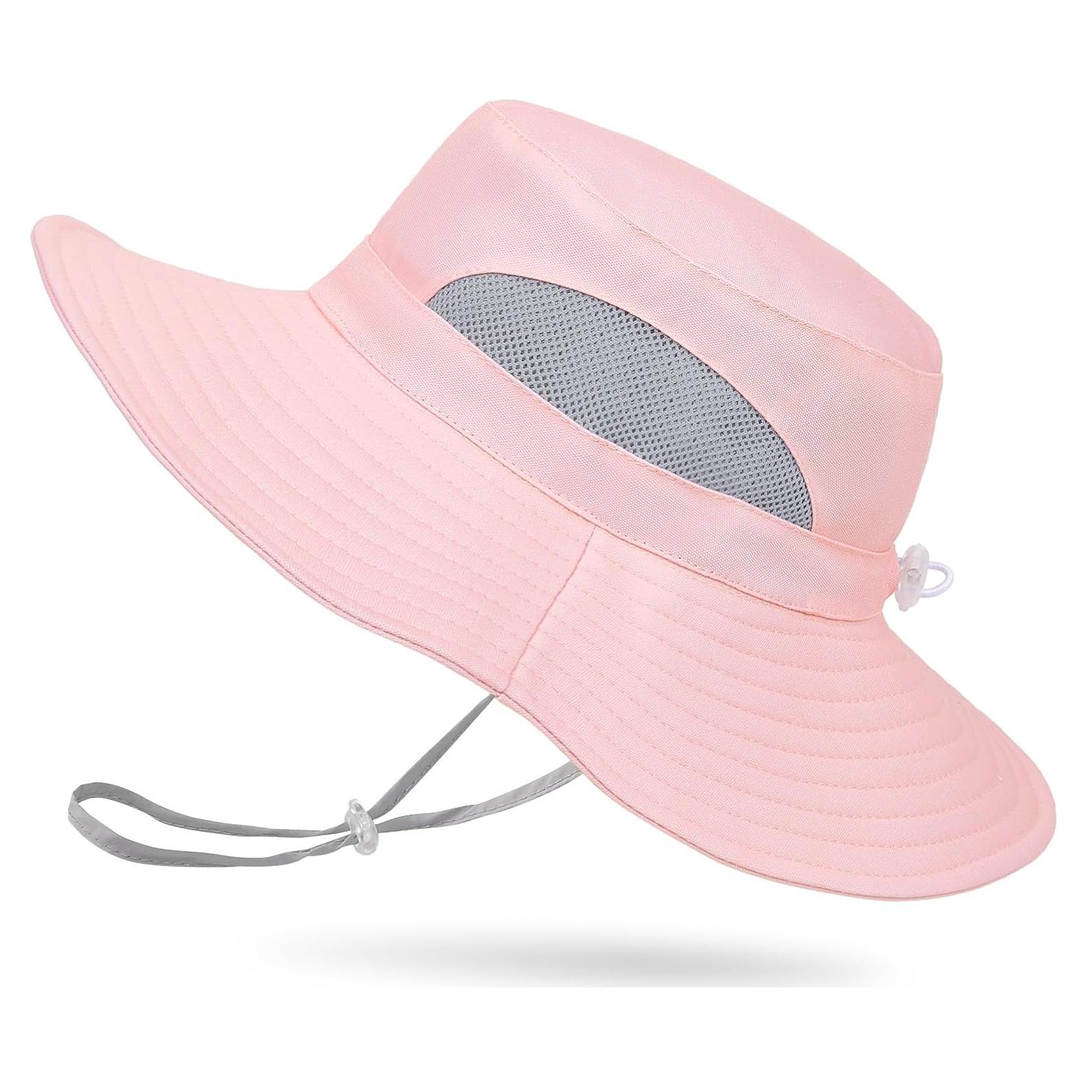 Sombrero de Sol para Bebé ICOSY Plegable UV 50+ Rosa 3-24 Meses
