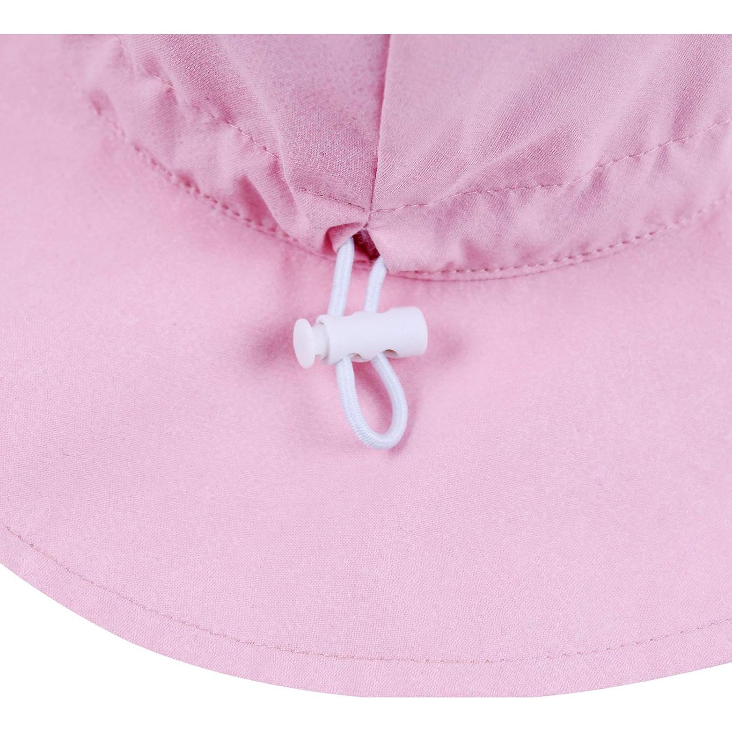 Sombrero de Sol para Bebé UPF 50% Rosa 0-3 Meses