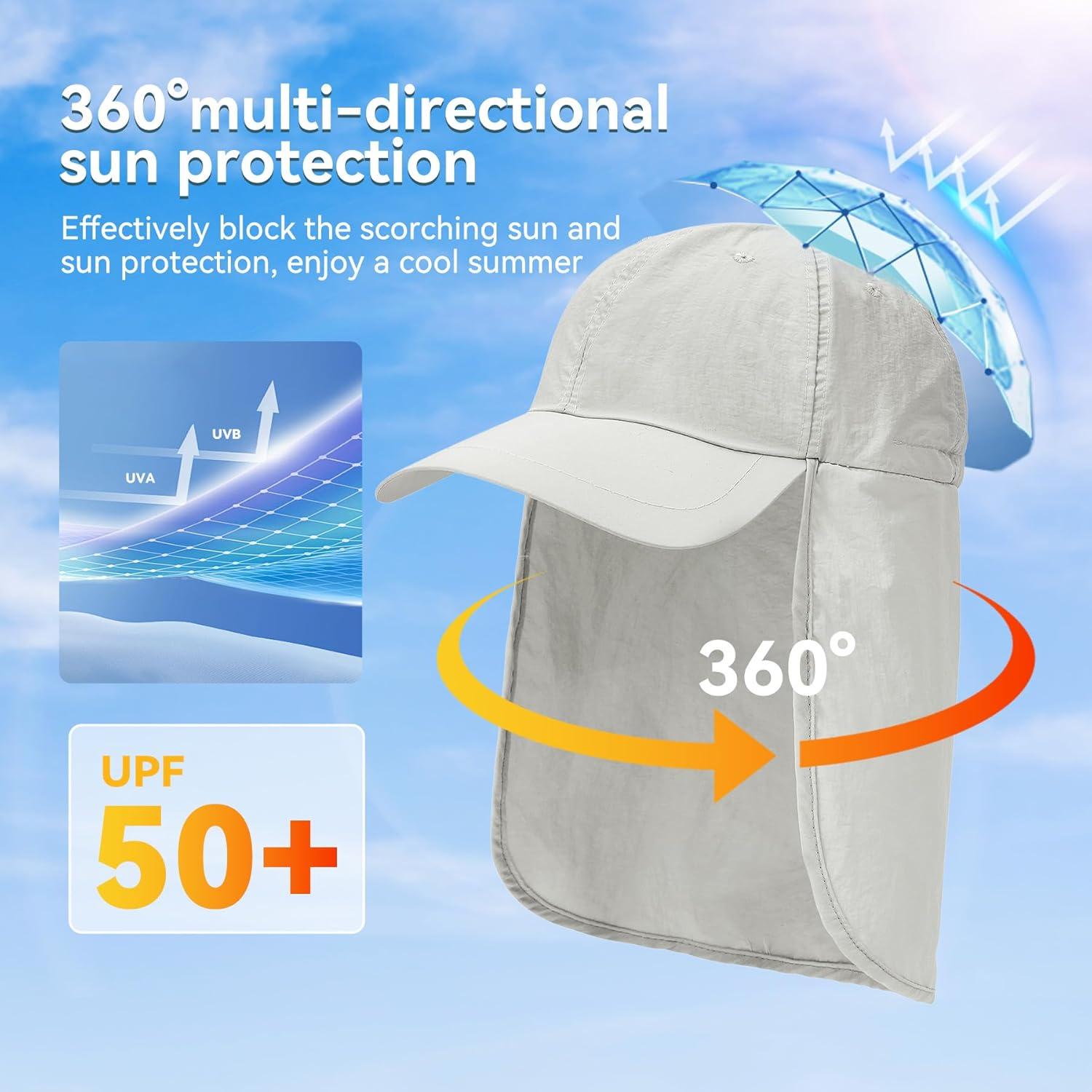 Sombrero de Sol Zando UPF 50+ Impermeable Ajustable Unisex
