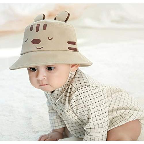 Sombrero de sol ajustable para bebé UPF50+ Beige Tigre