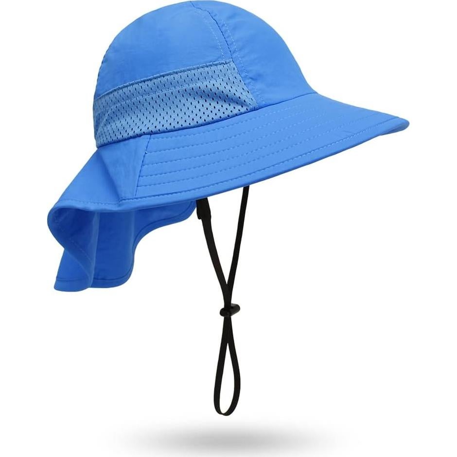 Sombrero de Sol para Bebés Upeilxd UPF 50+ 2 Piezas Azul